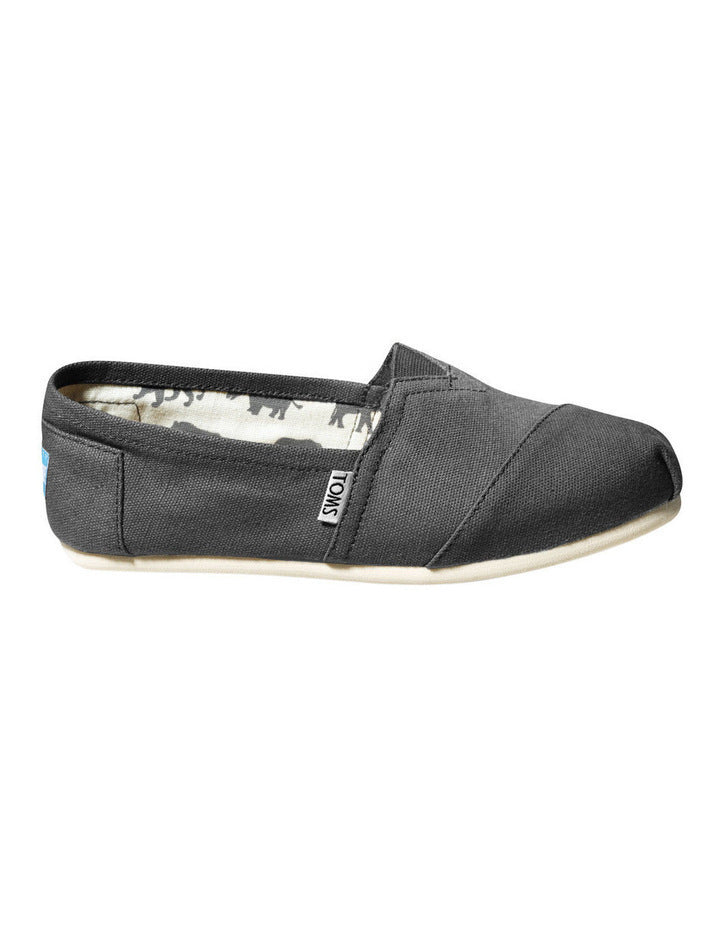 TOMS Womens Alpargata Classic Ash Canvas Sneaker Shoes Espadrilles - Grey-4