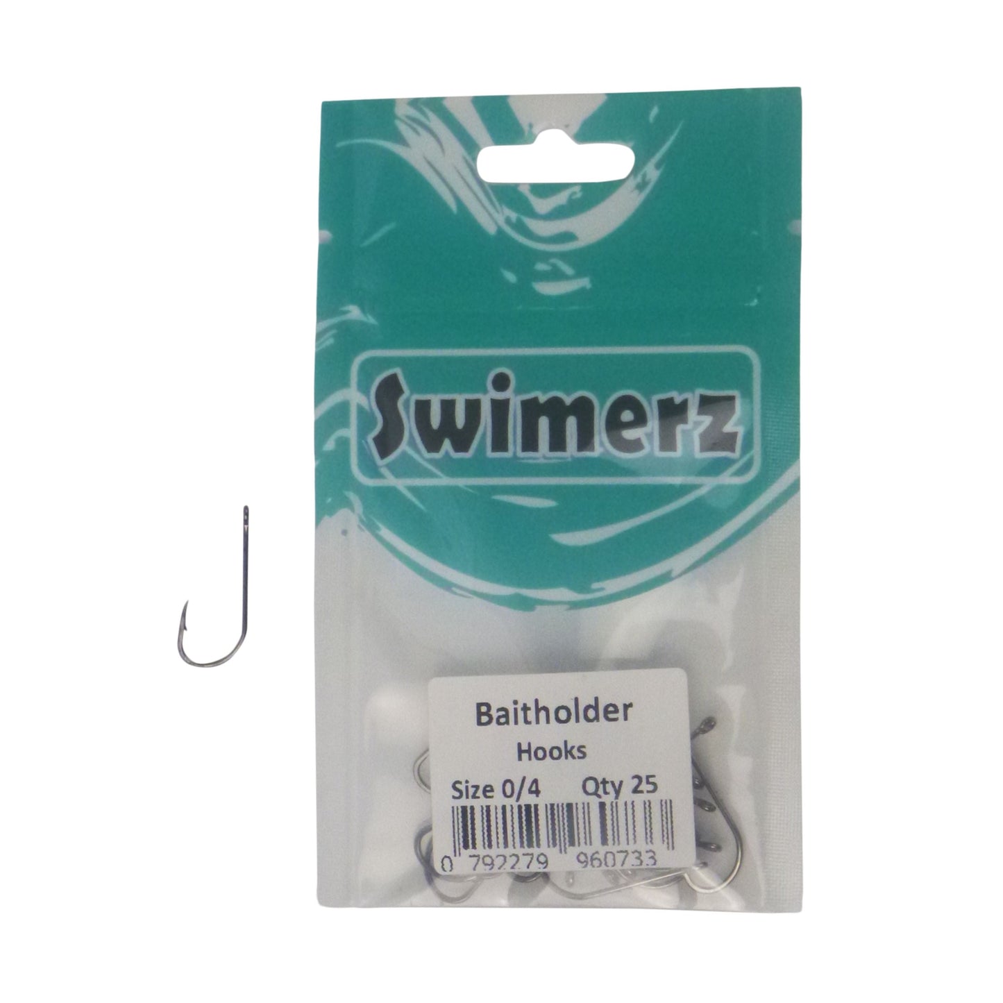 Swimerz 0/4 Baitholder Hook, Qty 25-1