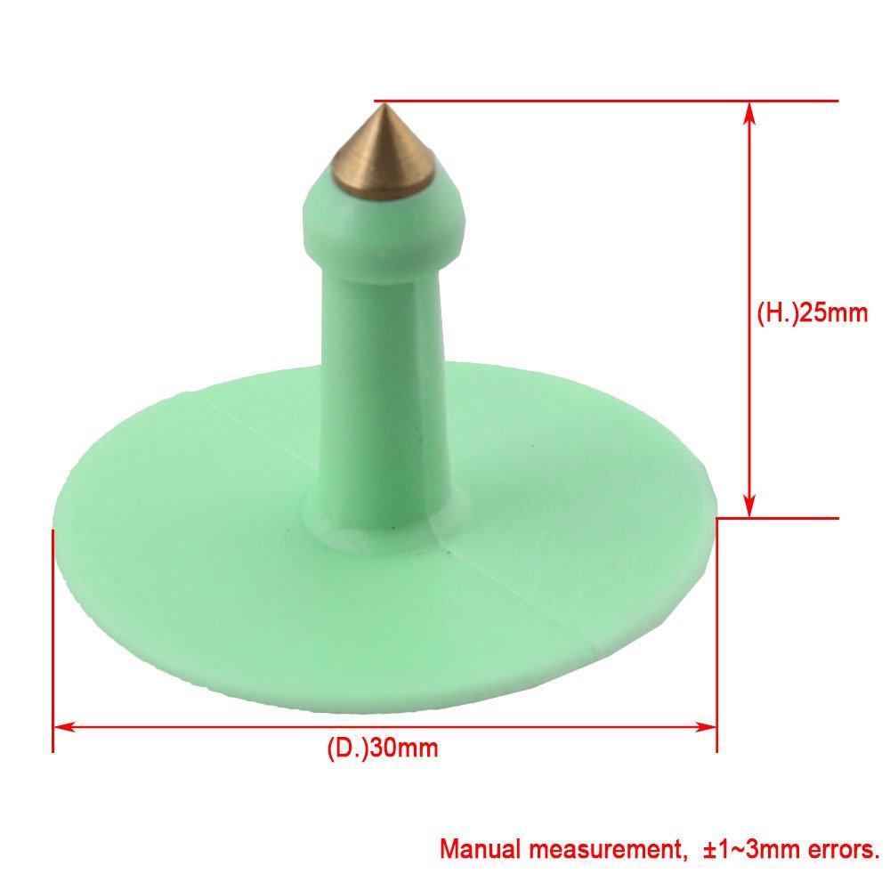 1-100 Cattle Number Ear Tags Set - Round Green Pig Sheep Goat Livestock Label-3