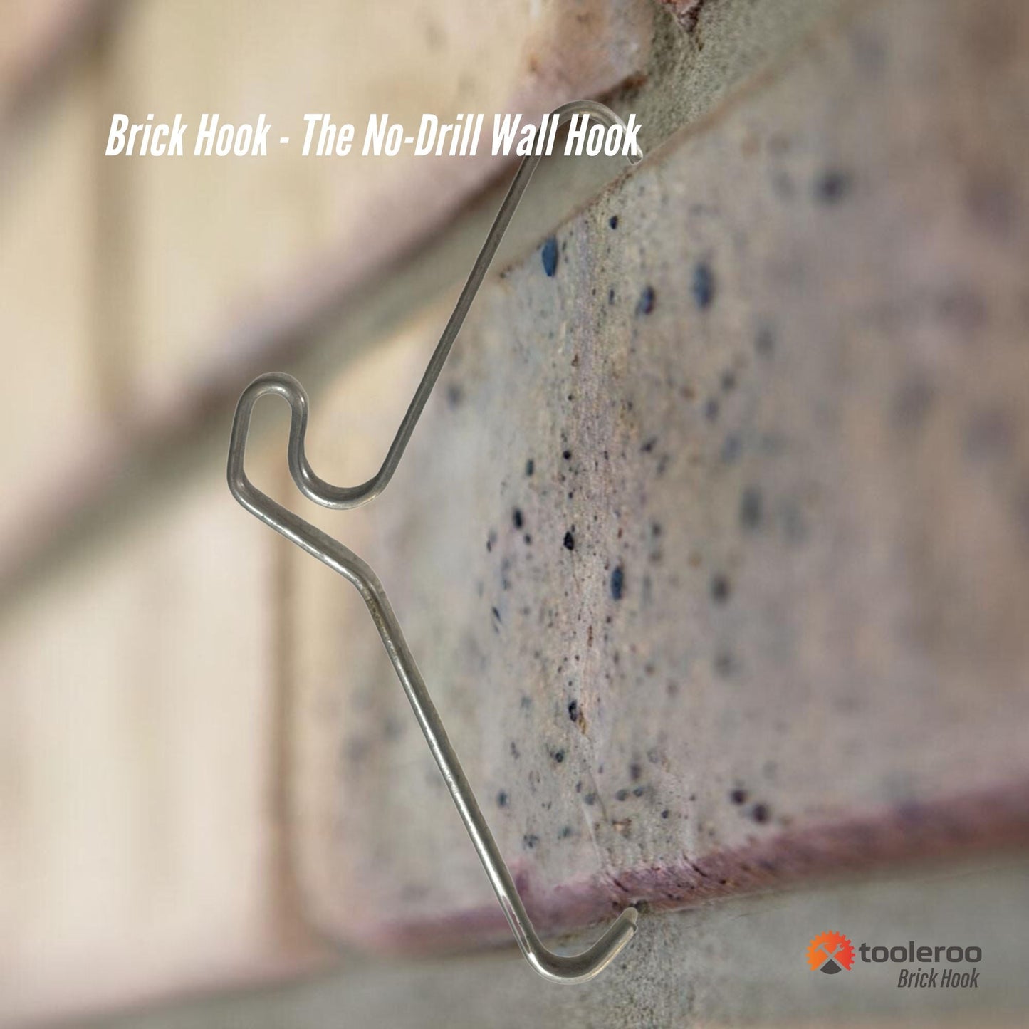 10 Pack 90mm (3.5") Brick Hooks - Wall Crab Clips Hangers For Pictures Plants-4