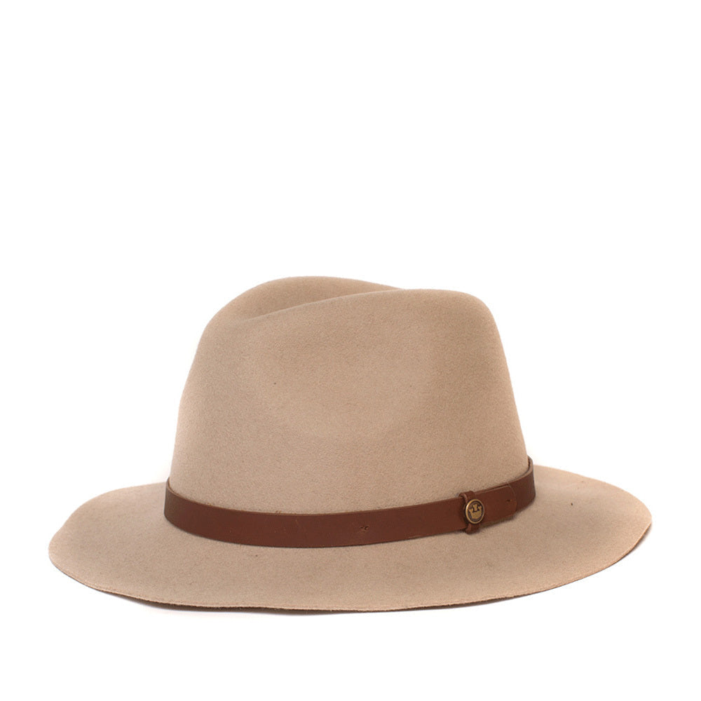 Goorin Bros Desert Rider Wool Fedora Hat Western Cowboy Style - Tan-7