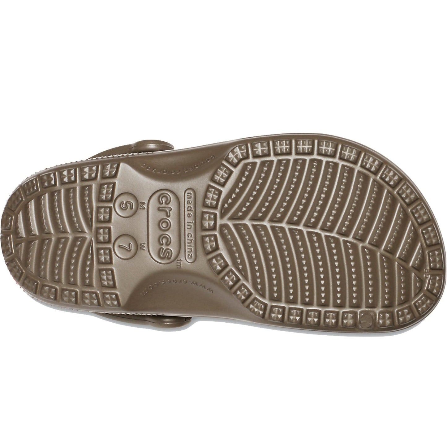 Crocs Classic Clogs Roomy Fit Sandal Clog Sandals Slides Waterproof - Chocolate-4