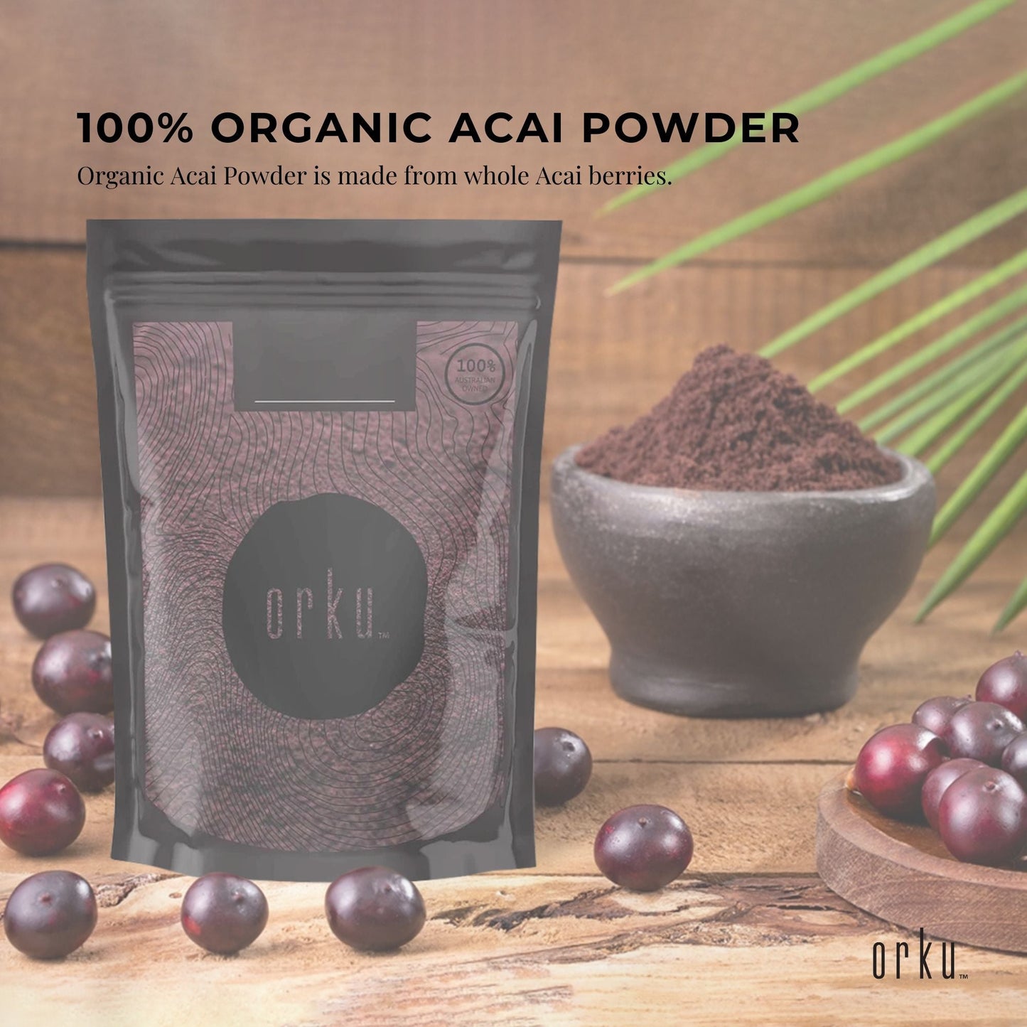 100g Acai Powder 100% Organic - Superfood Amazon Berries-2
