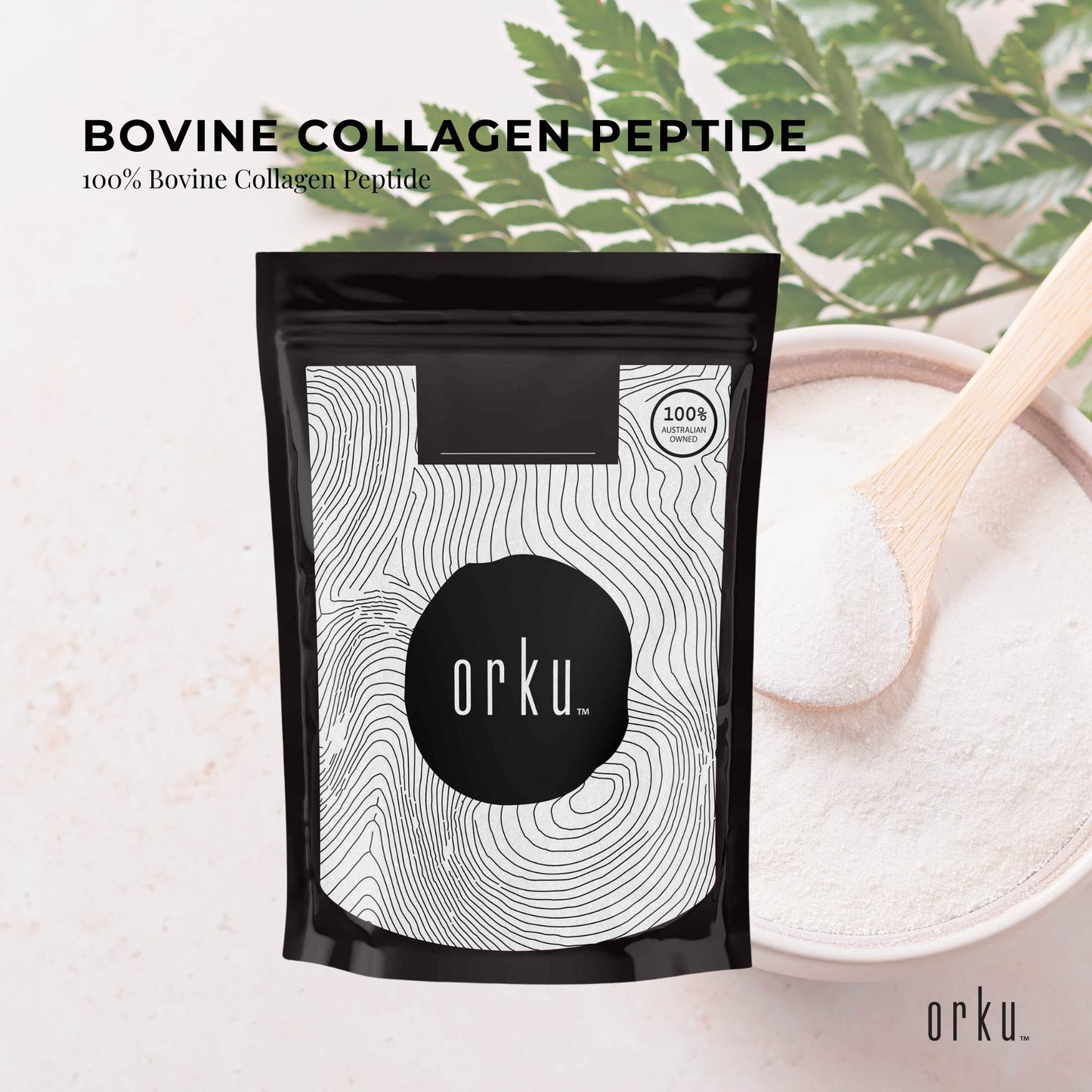 100g Collagen Powder - Bovine Hydrolysate Protein Peptide Supplement Unflavoured-1