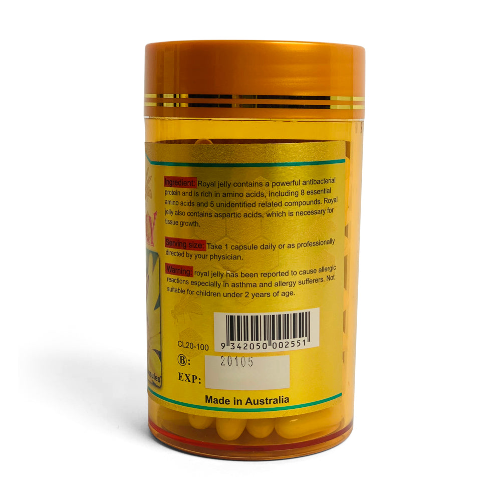 100x 1450mg Royal Bee Jelly Capsules Costar 100% Pure-2