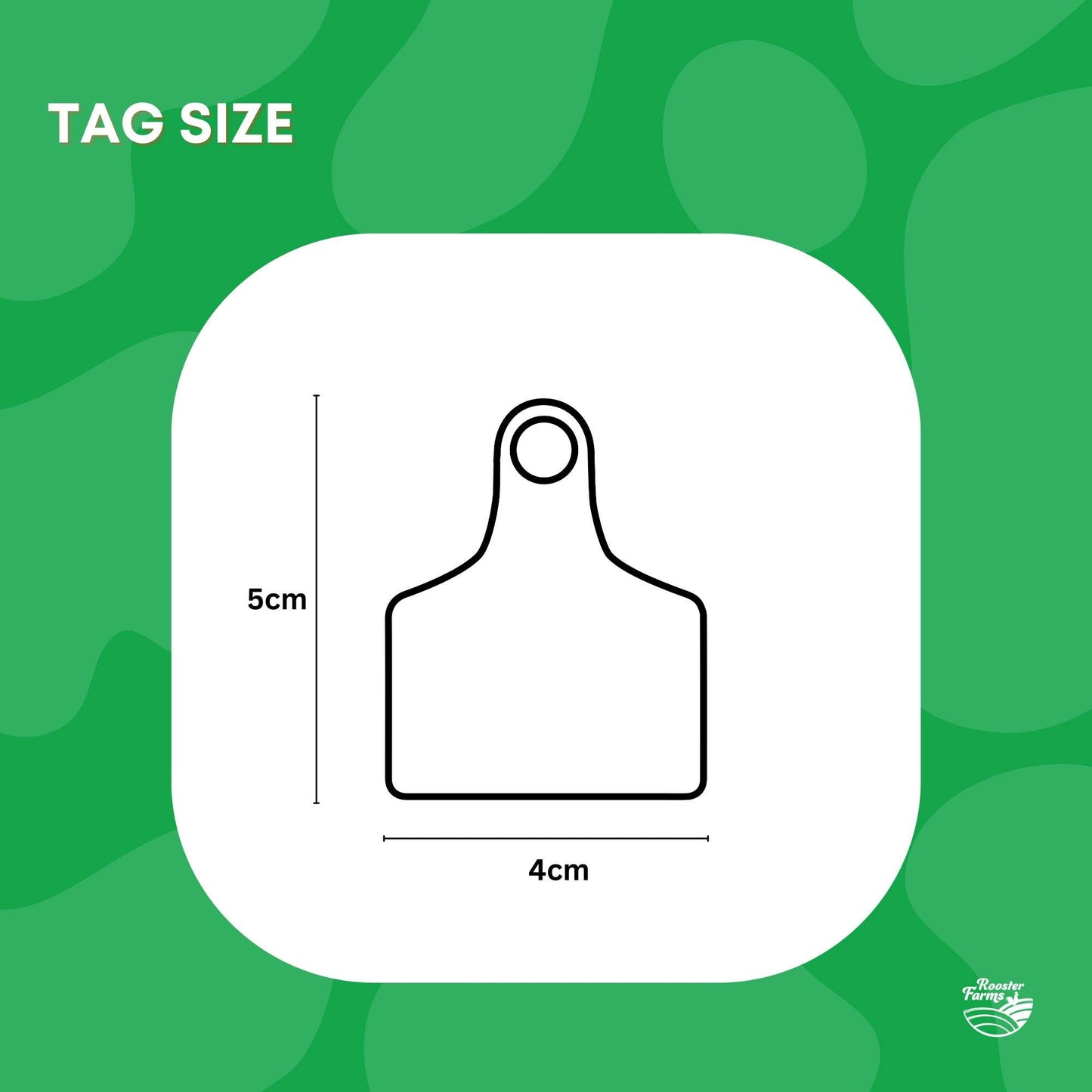 100x Cattle Ear Tags 5x4cm Set - Small Yellow Blank Sheep Pig Livestock Label-4