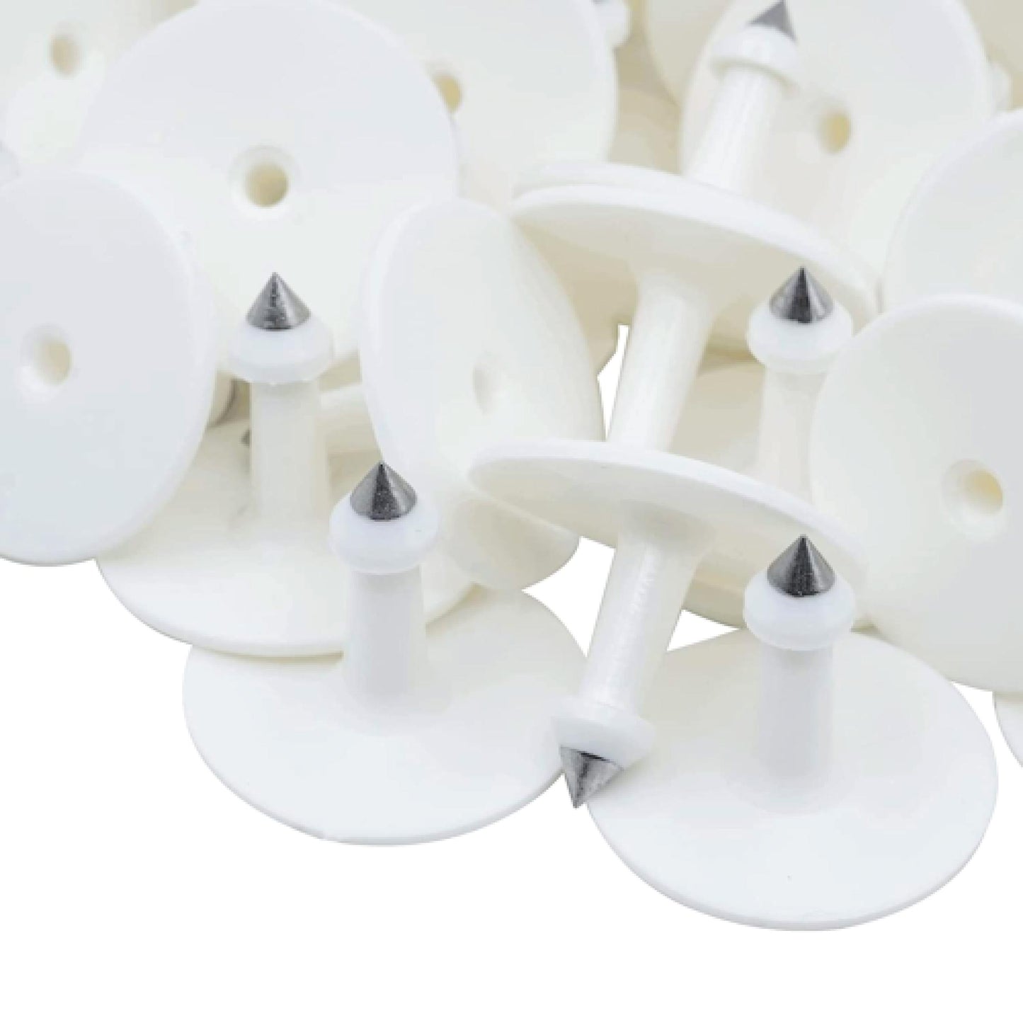 100x Cattle Ear Tags 6x7cm Set - Medium White Blank Cow Sheep Livestock Label-3