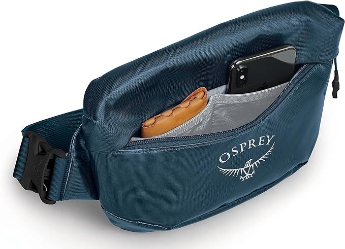 Osprey Transporter Waist Unisex Lifestyle Pack Bum Bag in Venturi Blue-4
