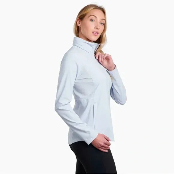 Kuhl Womens Bandita Full Zip Outdoor Hiking Jacket in Zenith Blue