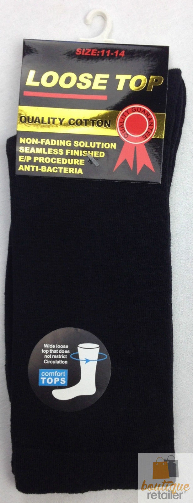 10x Pairs COTTON Rich LOOSE TOP SOCKS Medical Circulation Diabetic Comfort BULK-8