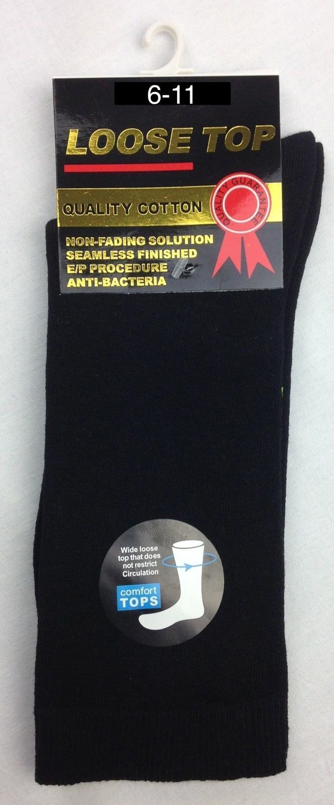 10x Pairs COTTON Rich LOOSE TOP SOCKS Medical Circulation Diabetic Comfort BULK-10