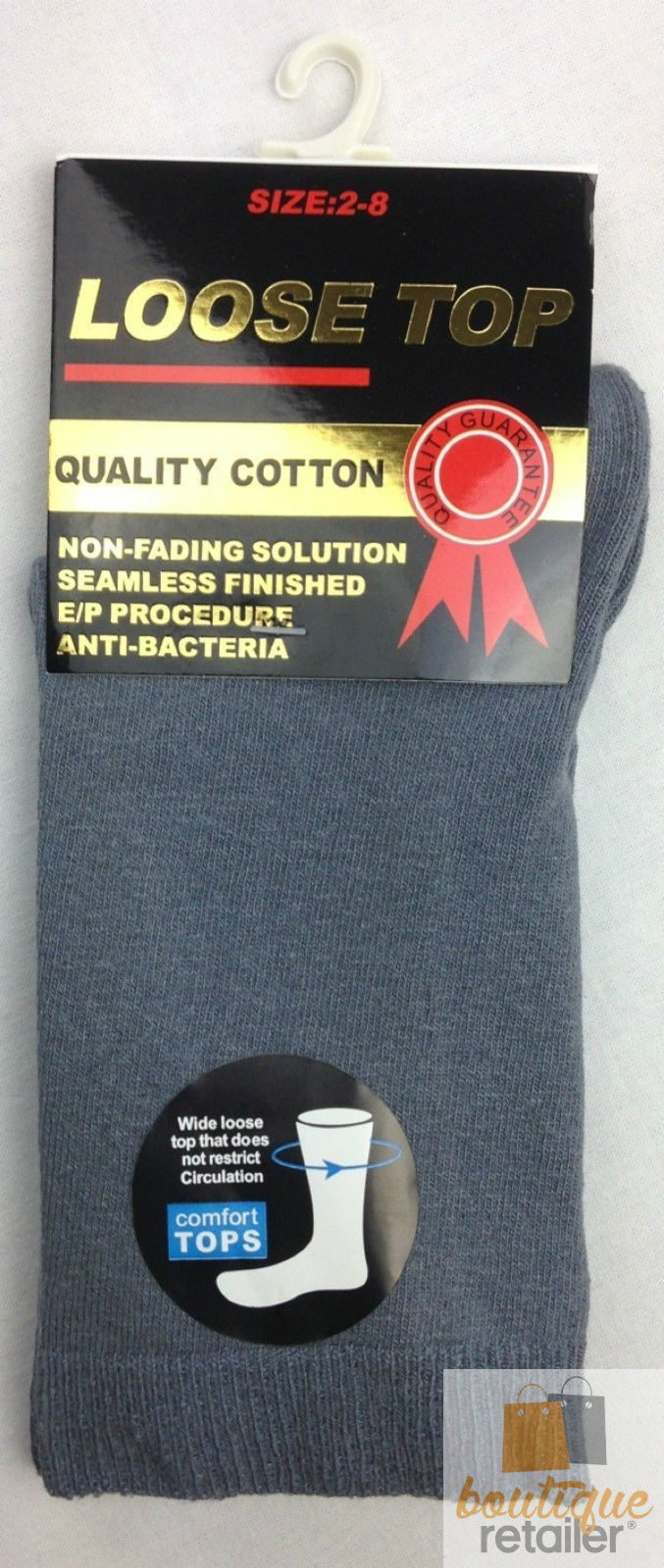 10x Pairs COTTON Rich LOOSE TOP SOCKS Medical Circulation Diabetic Comfort BULK-17