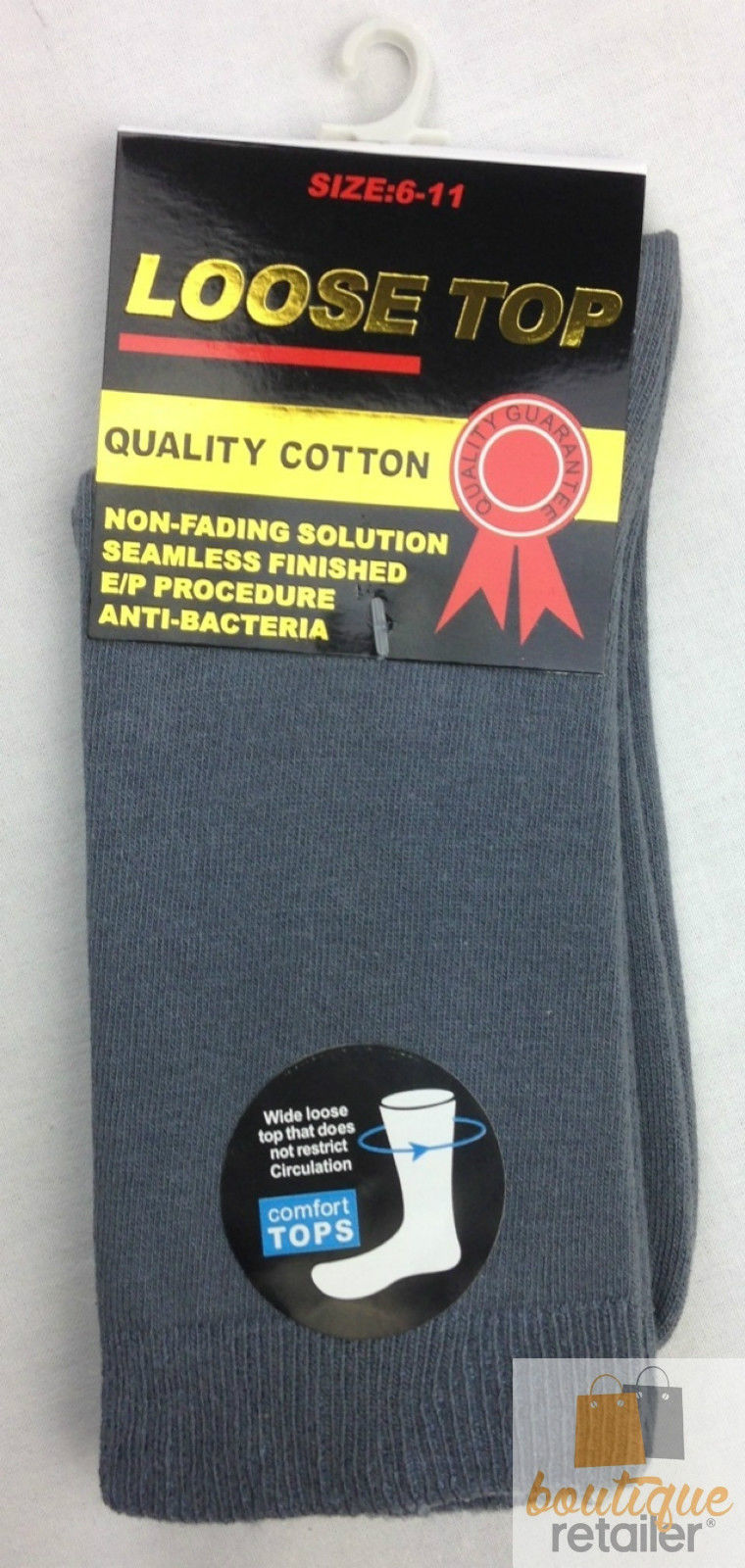 10x Pairs COTTON Rich LOOSE TOP SOCKS Medical Circulation Diabetic Comfort BULK-18