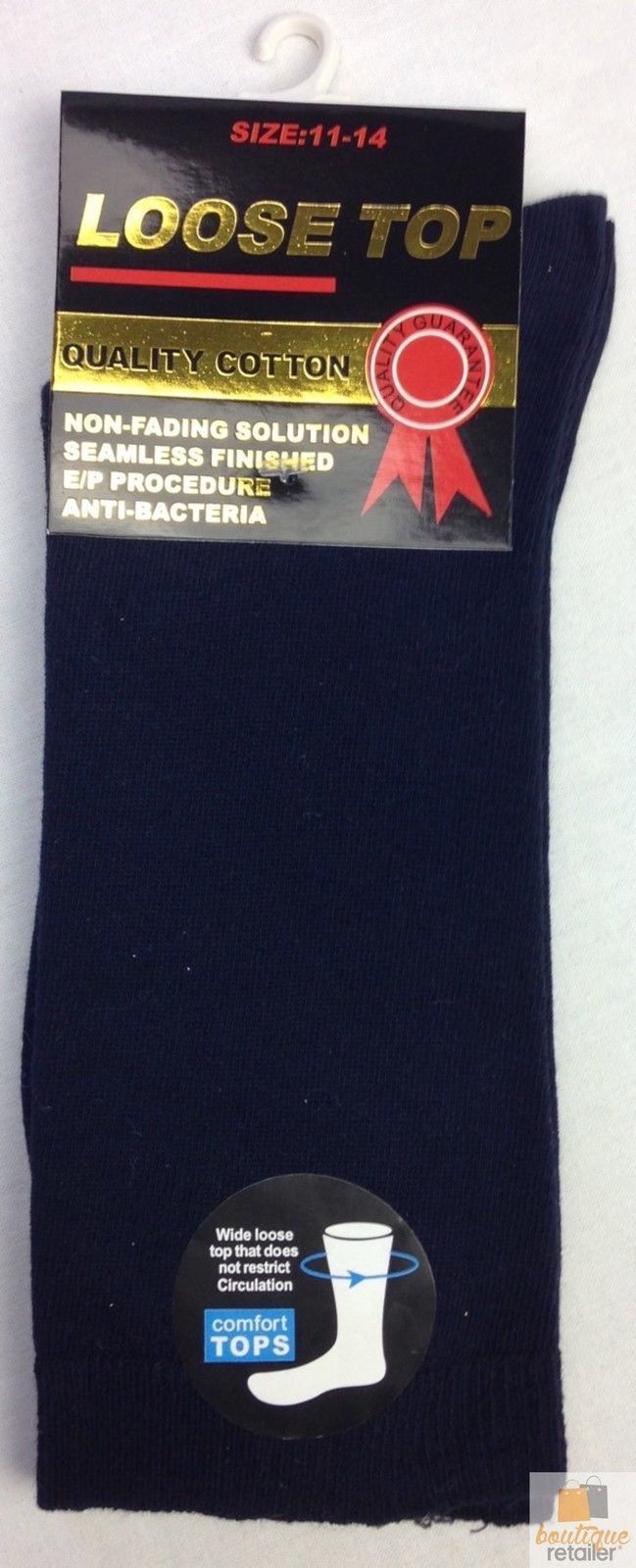 10x Pairs COTTON Rich LOOSE TOP SOCKS Medical Circulation Diabetic Comfort BULK-21