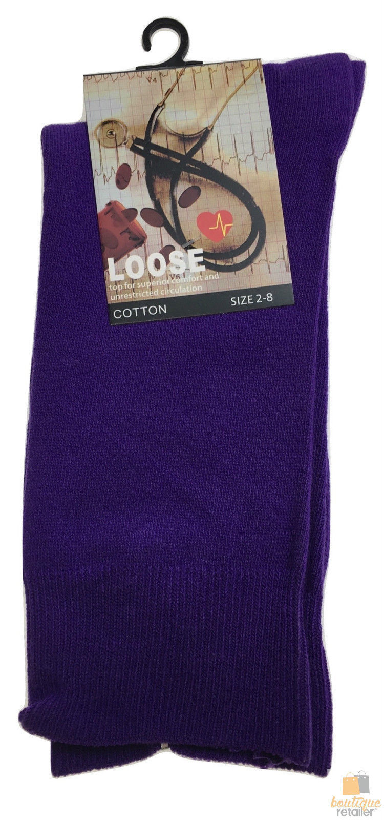 10x Pairs COTTON Rich LOOSE TOP SOCKS Medical Circulation Diabetic Comfort BULK-23
