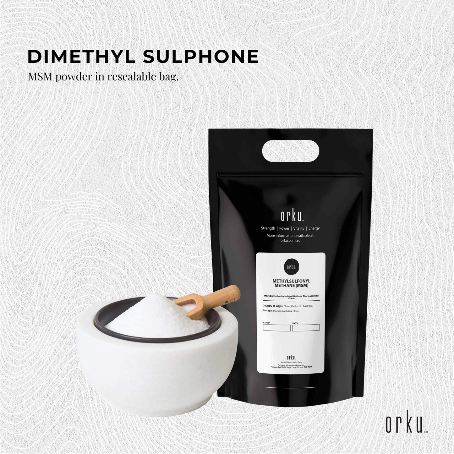 10Kg MSM Powder or Crystals Tub - 99% Pure Methylsulfonylmethane Dimethyl Sulfone-2