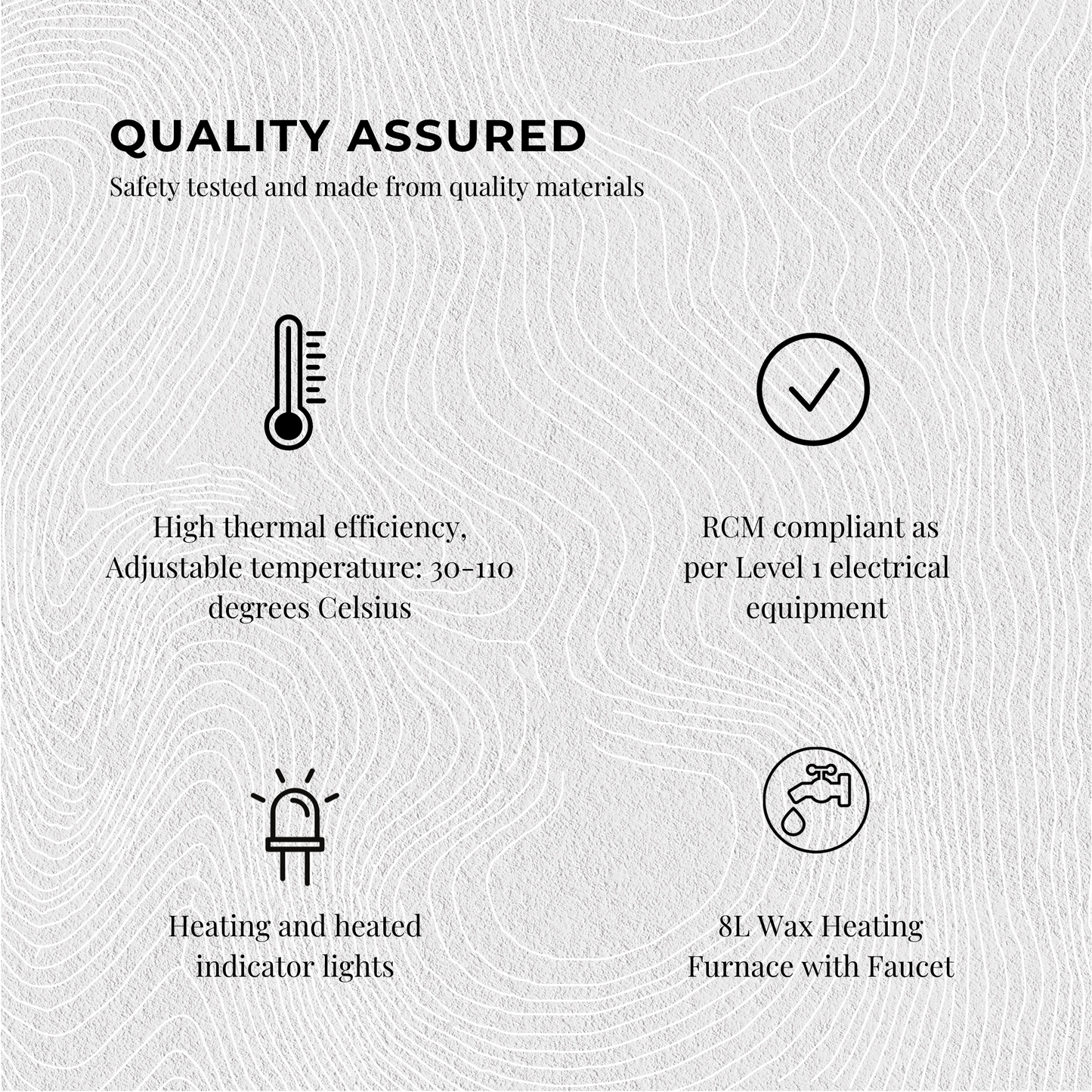 10L Candle Wax Heater Black With Tap And Accessories - Candle Wax Melter-4