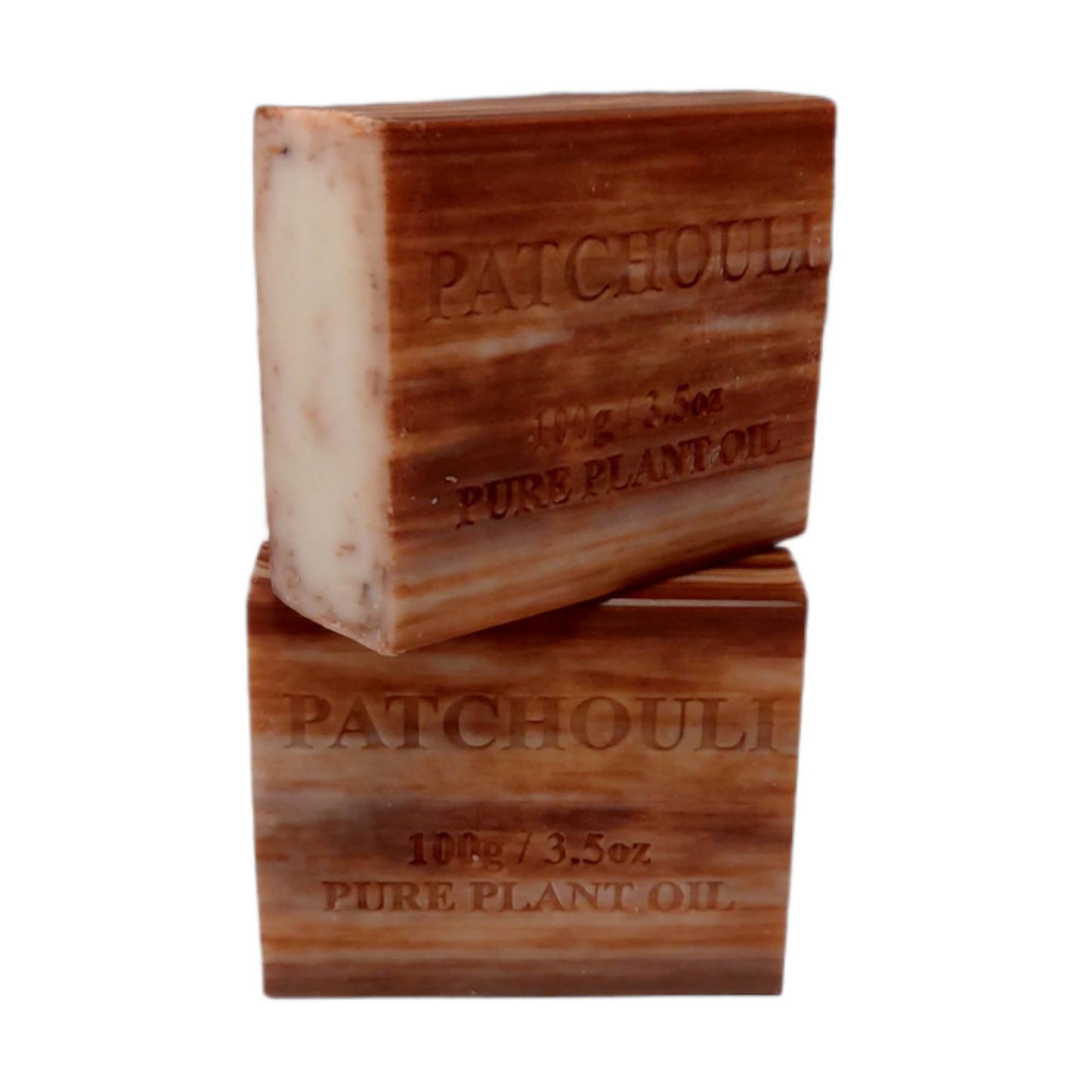 10x 100g Plant Oil Soap Patchouli Scent Pure Natural Vegetable Base Bar-2