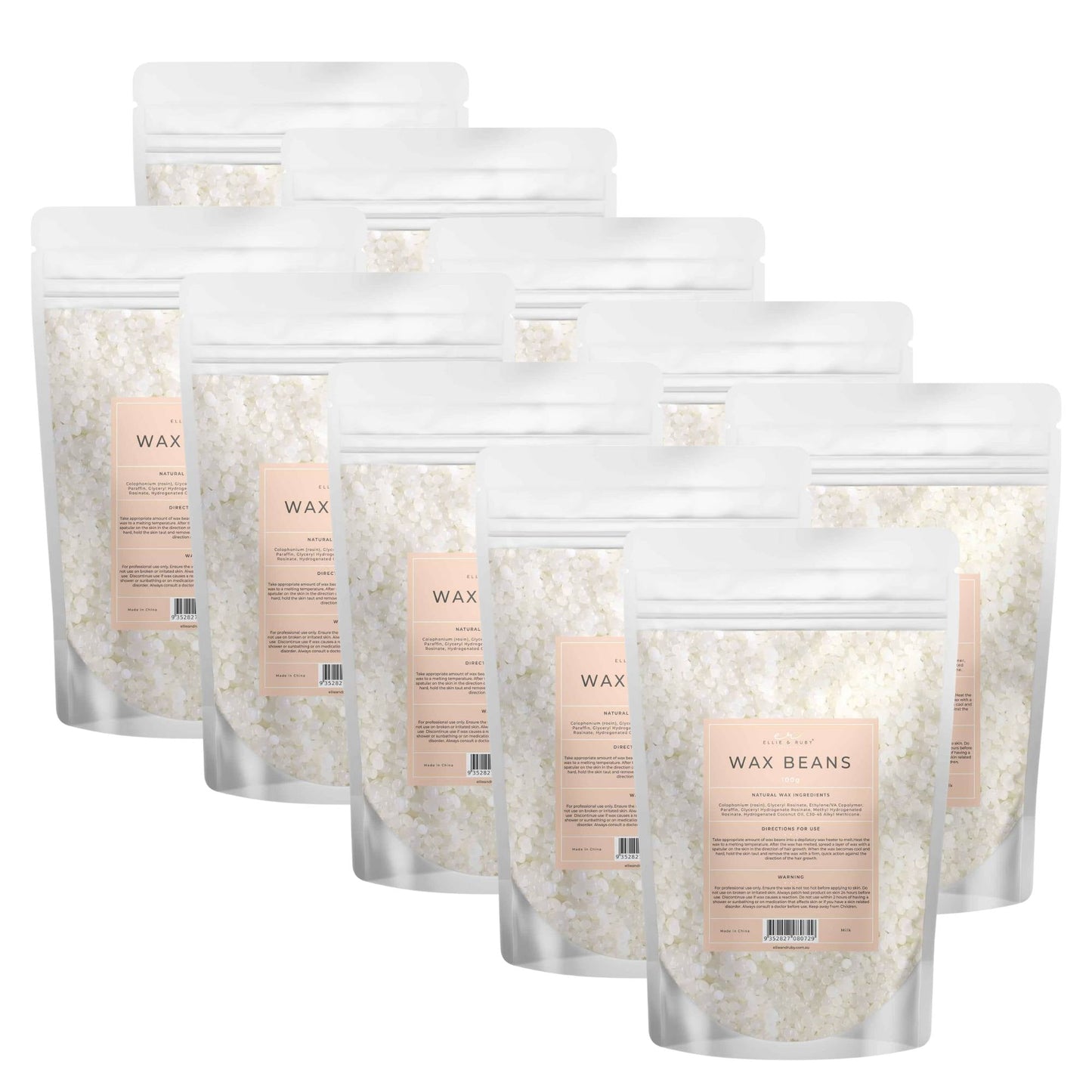 10x 100g Wax Beads Milk - Brazilian Waxing Beans - Stripless Hair Removal-0