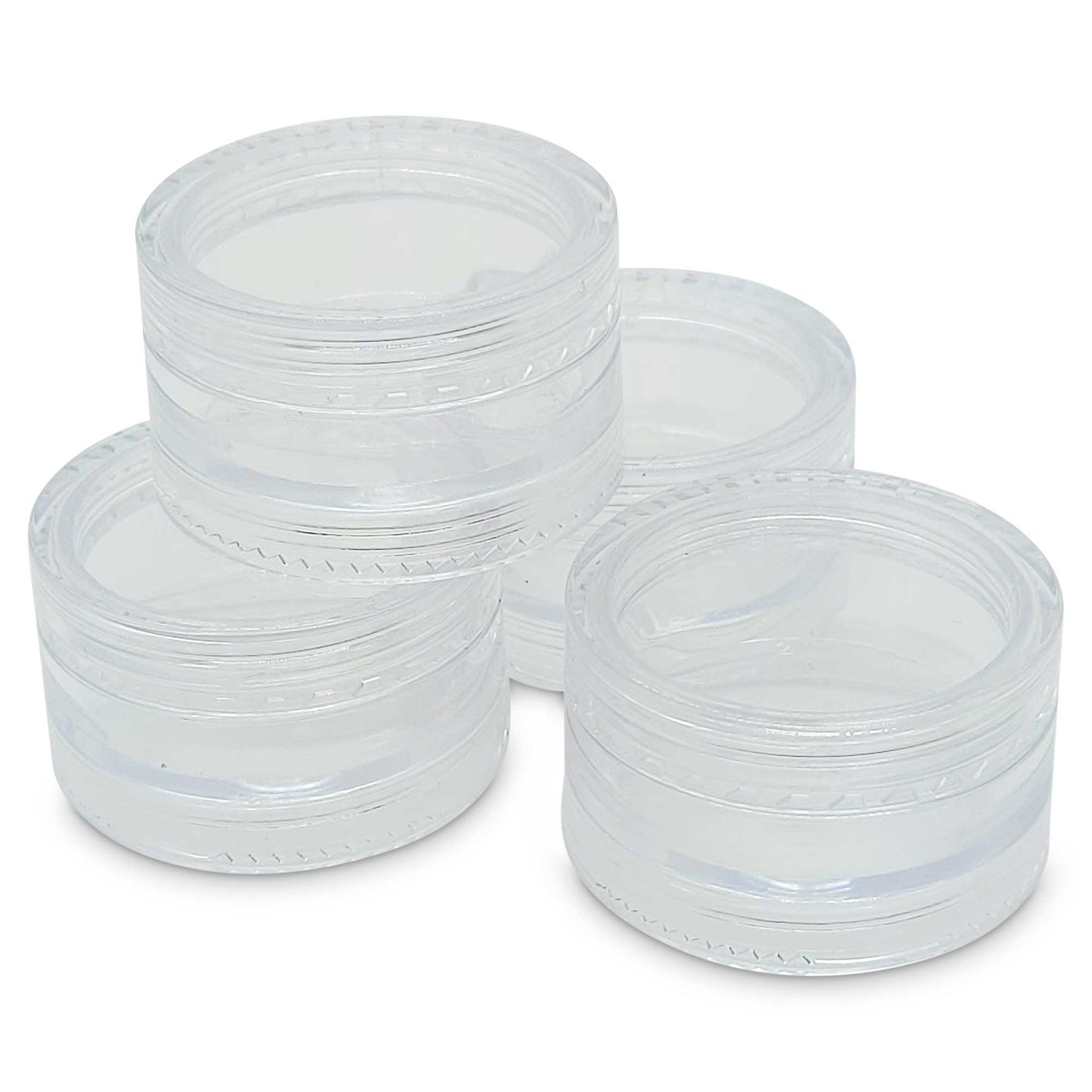 10x 3ml Lip Balm Containers Jars + Lids - Small Cosmetic Cream Sample Pot-0