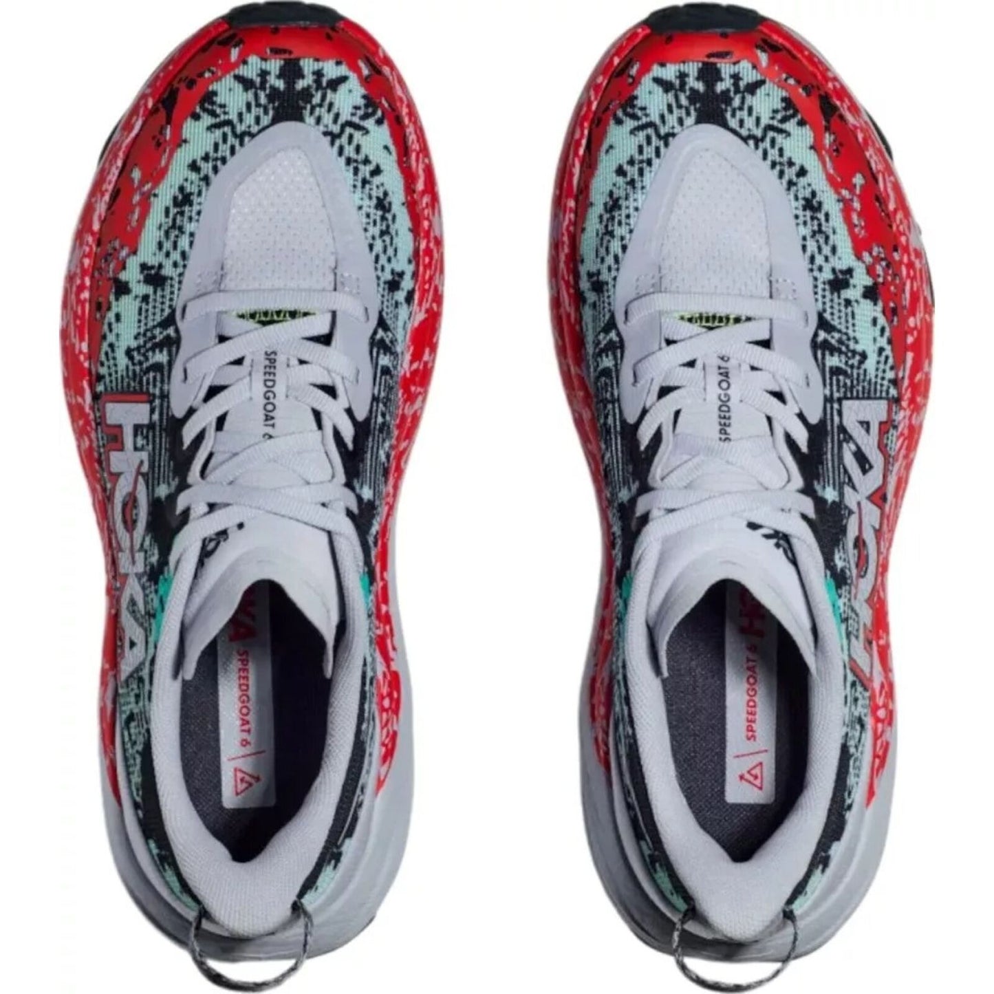 Womens HOKA Speedgoat 6 Trail Running Shoes in Gull / Stormy Skies - Size 11-4