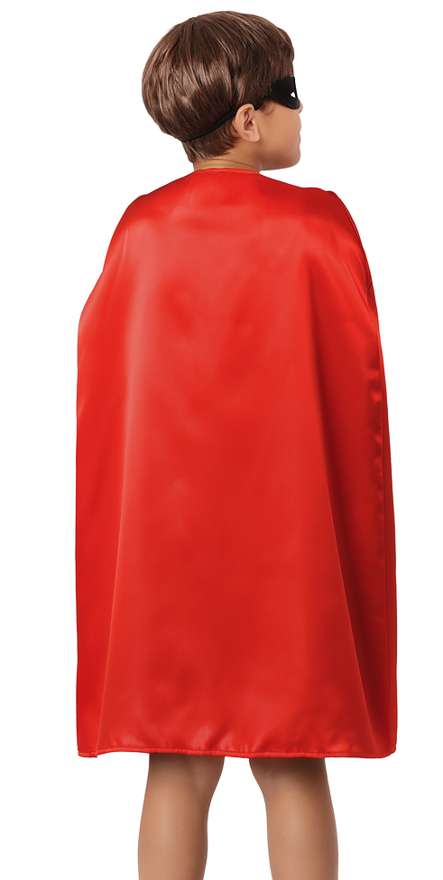 MEDIUM CAPE Kids Childrens Party Costume Vampire Halloween Coat School Team - Red