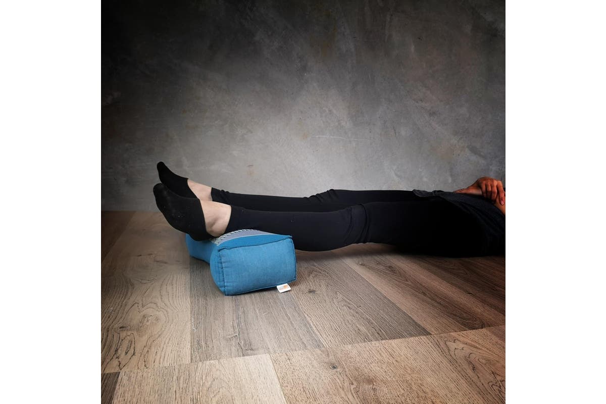 Bone Shape Neck Pillow/Meditation Cushion Kapok Filled BlueEle