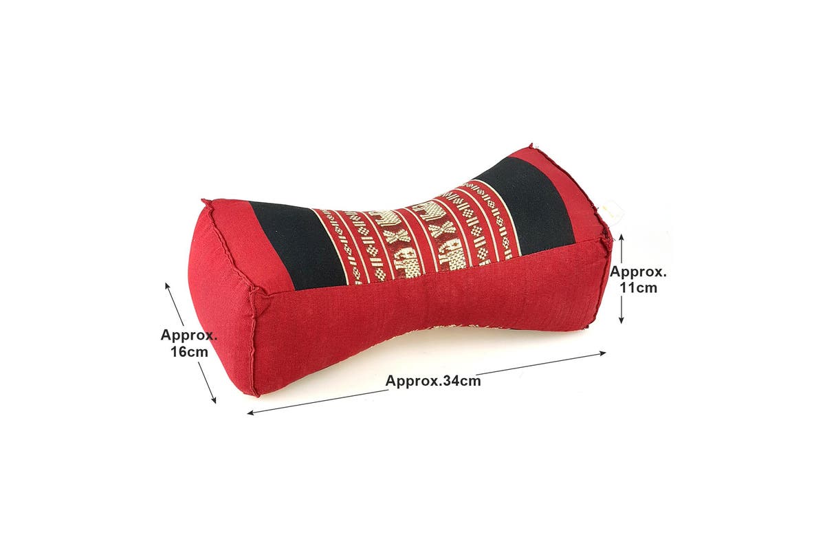 Bone Shape Neck Pillow/Meditation Cushion Kapok Filled BlueEle