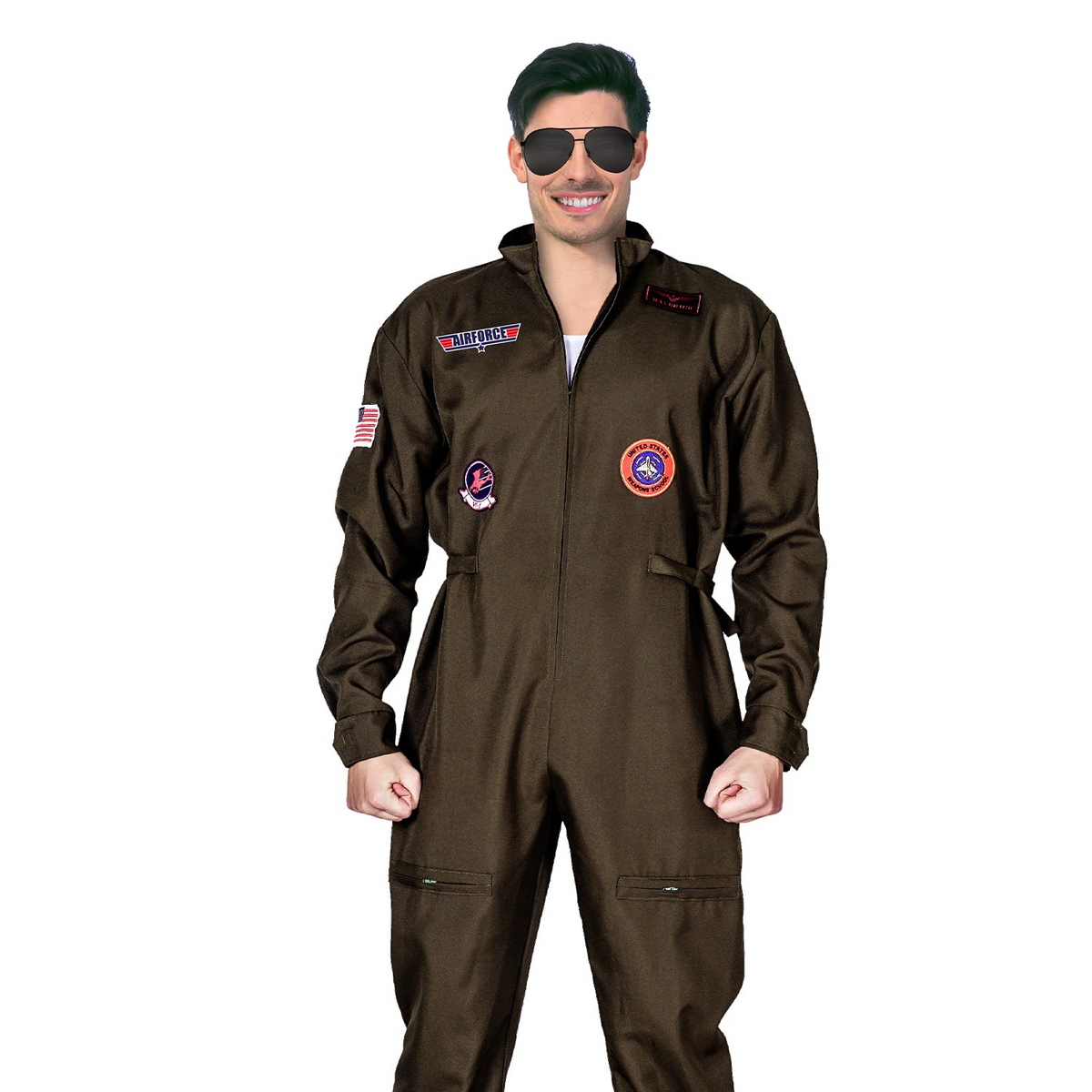 AIR FORCE FIGHTER PILOT COSTUME Top Gun Space Army Costume Halloween