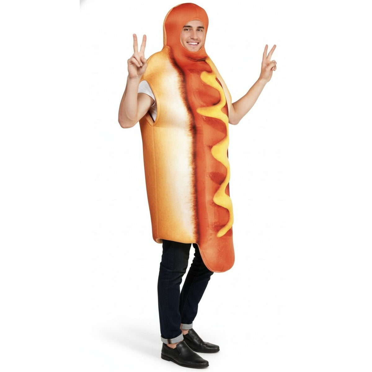 Adult Hot Dog Hotdog Footy Match Food Halloween Bucks Hen Night Men Costume