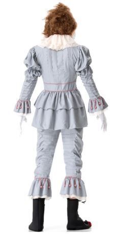Mens Stephen Kings It Pennywise Evil Killer Clown Halloween Costume Party Outfit