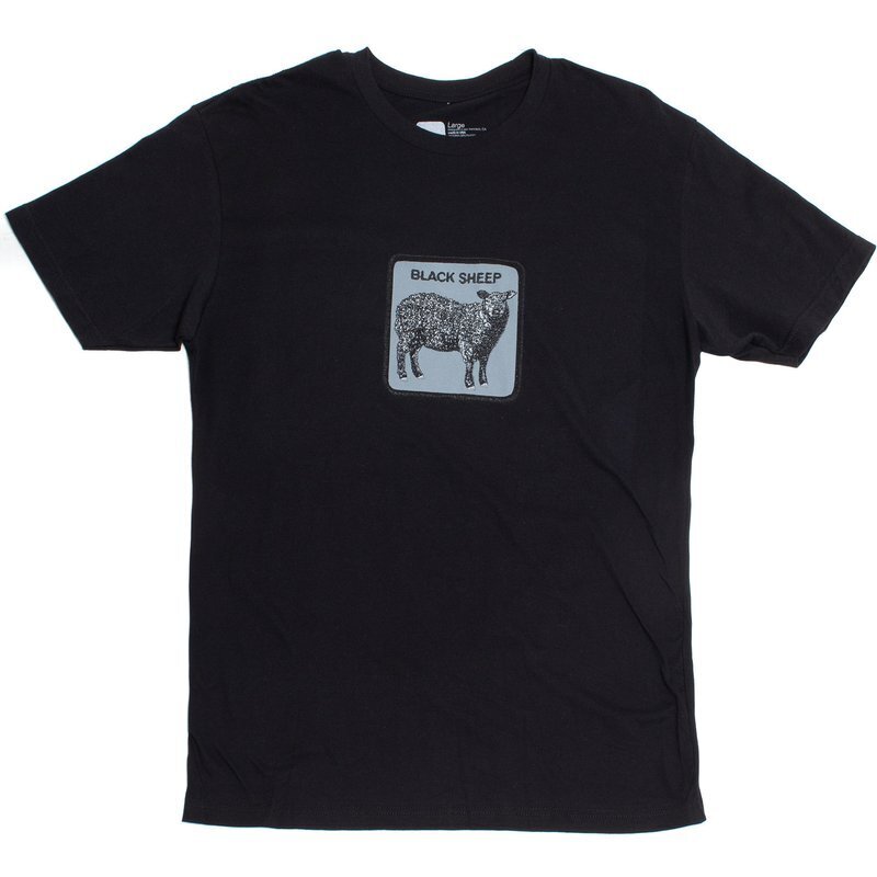 Goorin Bros The Animal Farm T Shirt Top Short Sleeve - Made in Portugal - Black Sheep-3