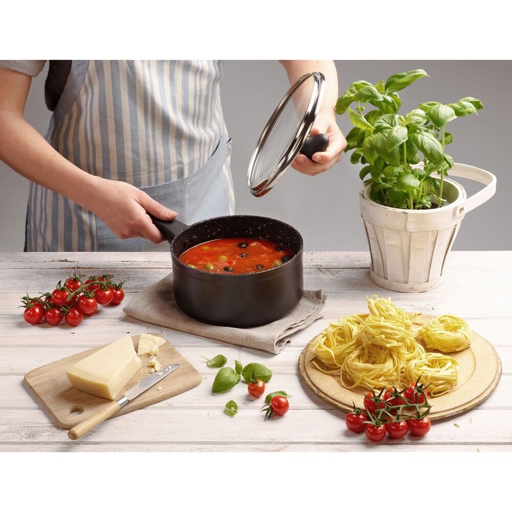 Zyliss Ultimate Forged 16cm/1.5L Non-Stick Saucepan w/ Lid Cover - Black-2