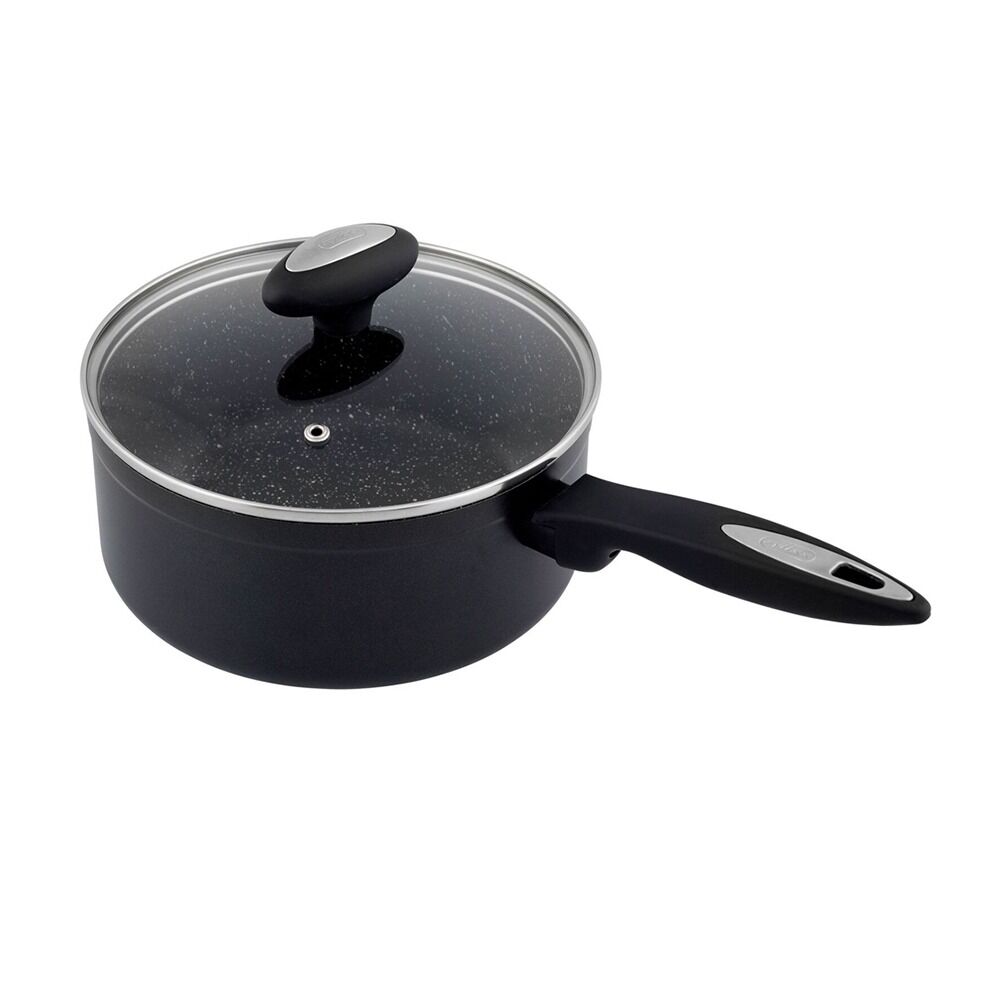 Zyliss Ultimate Forged 18cm/2L Non-Stick Saucepan w/ Lid Cover - Black-0