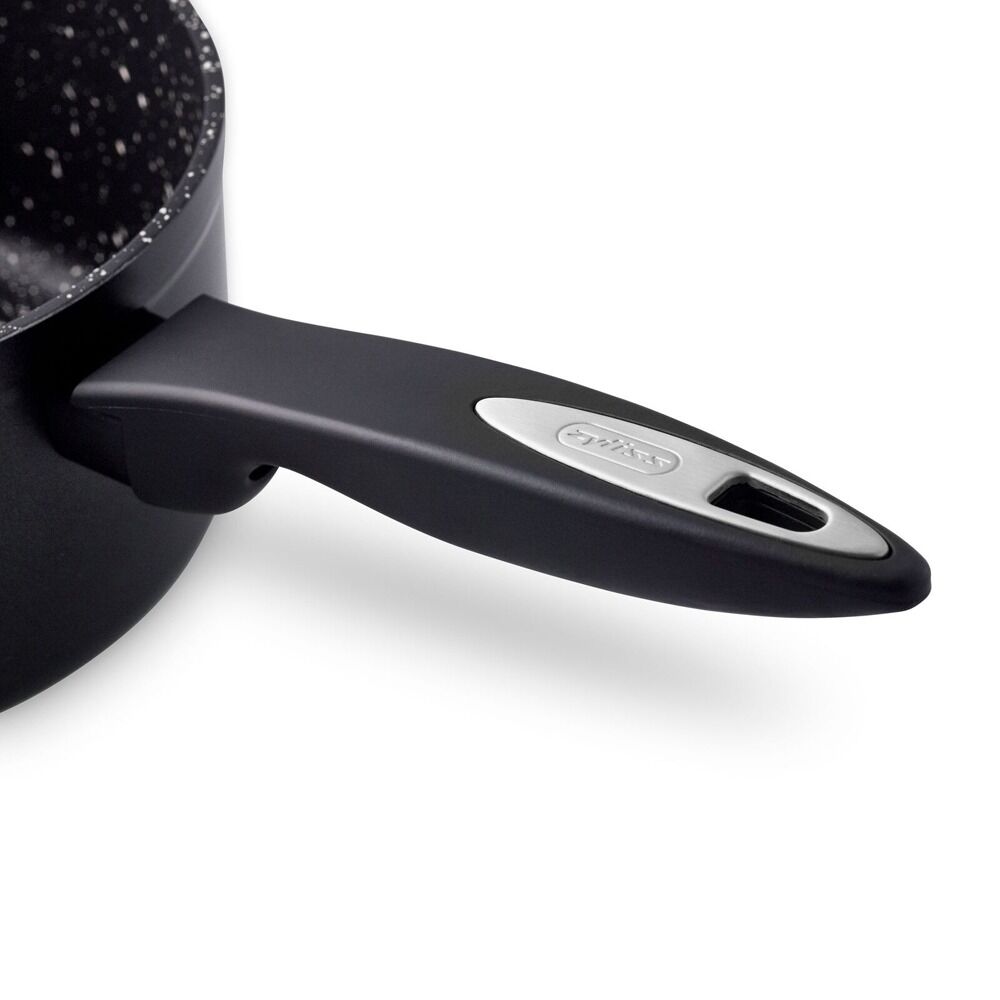 Zyliss Ultimate Forged 20cm/3L Non-Stick Saucepan w/ Lid Cover - Black-3