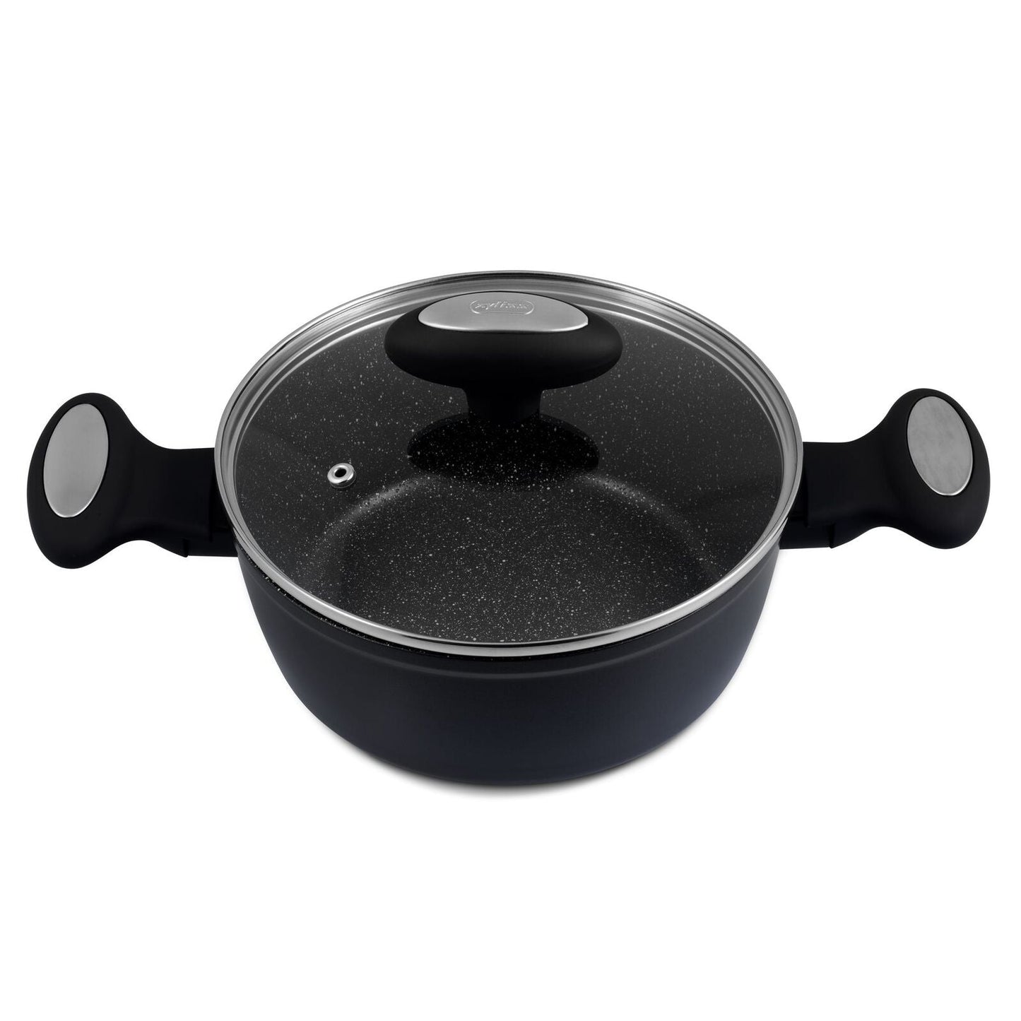 Zyliss Ultimate Forged 20cm/2L Non-Stick Stock Pot w/ Lid Cover - Black-4