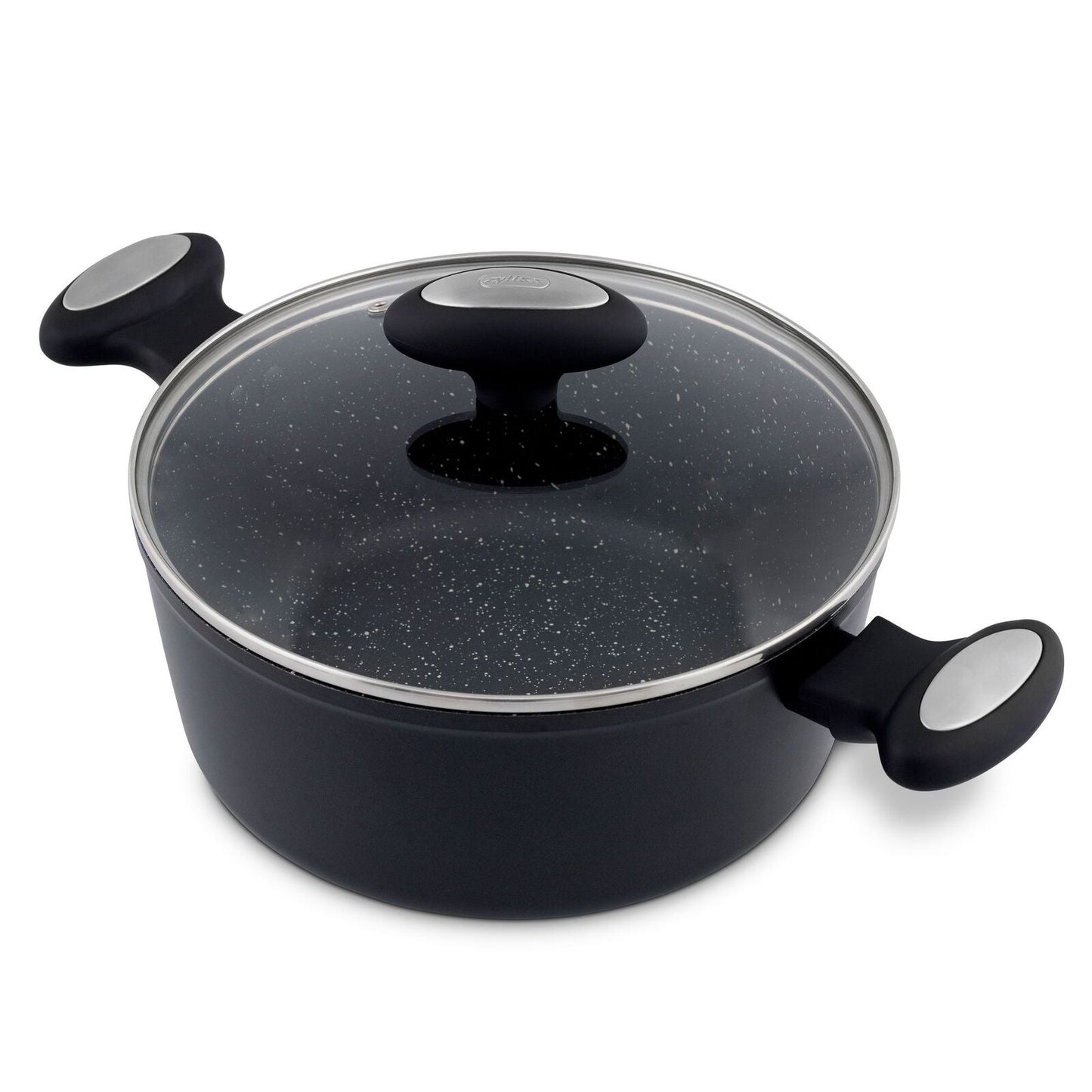 Zyliss Ultimate Forged 20cm/2L Non-Stick Stock Pot w/ Lid Cover - Black-0