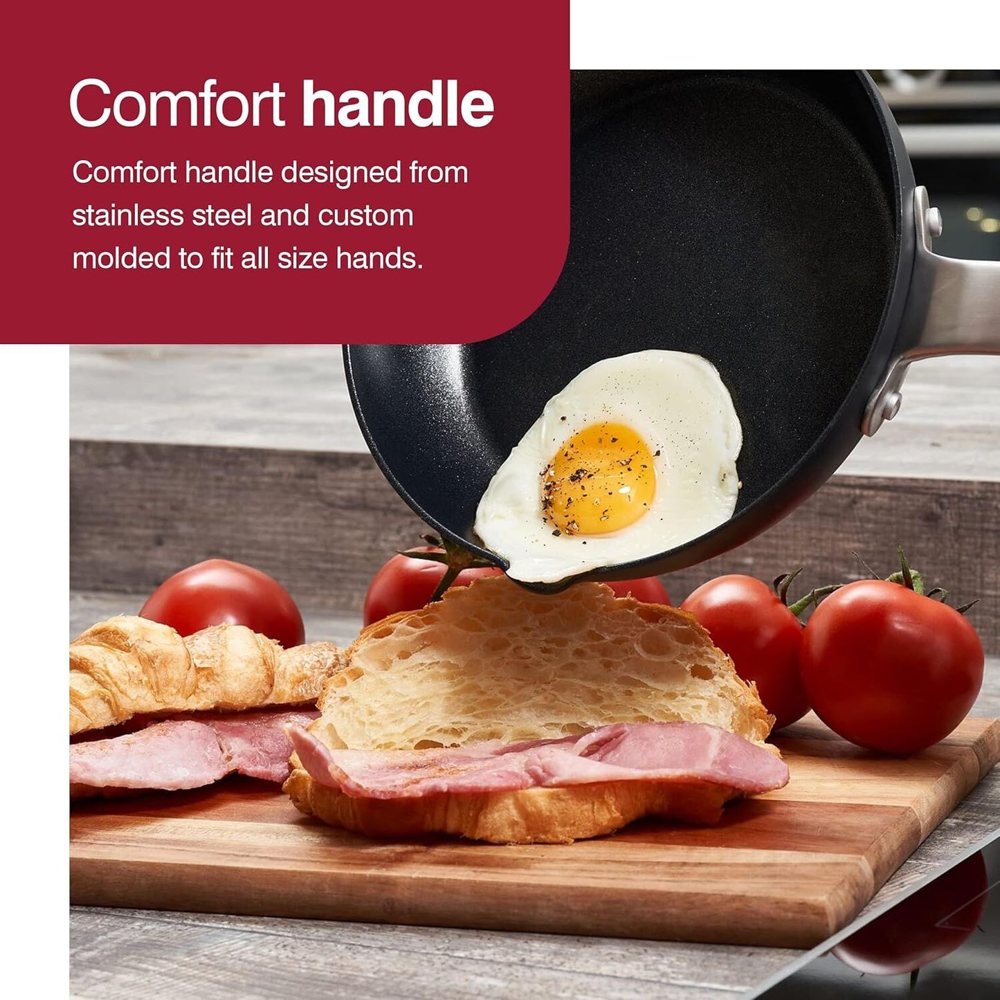 Zyliss Ultimate Pro Non-Stick Aluminium 20cm Round Frying Pan - Black-3