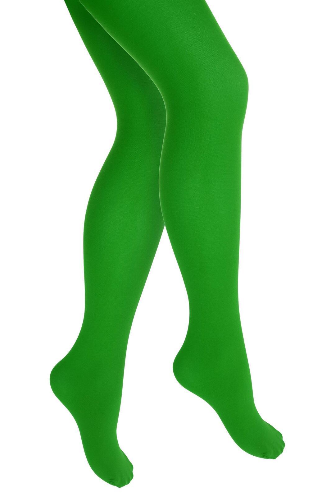Green Pantyhose Tights - Womens Stockings Hosiery (One Size)-1