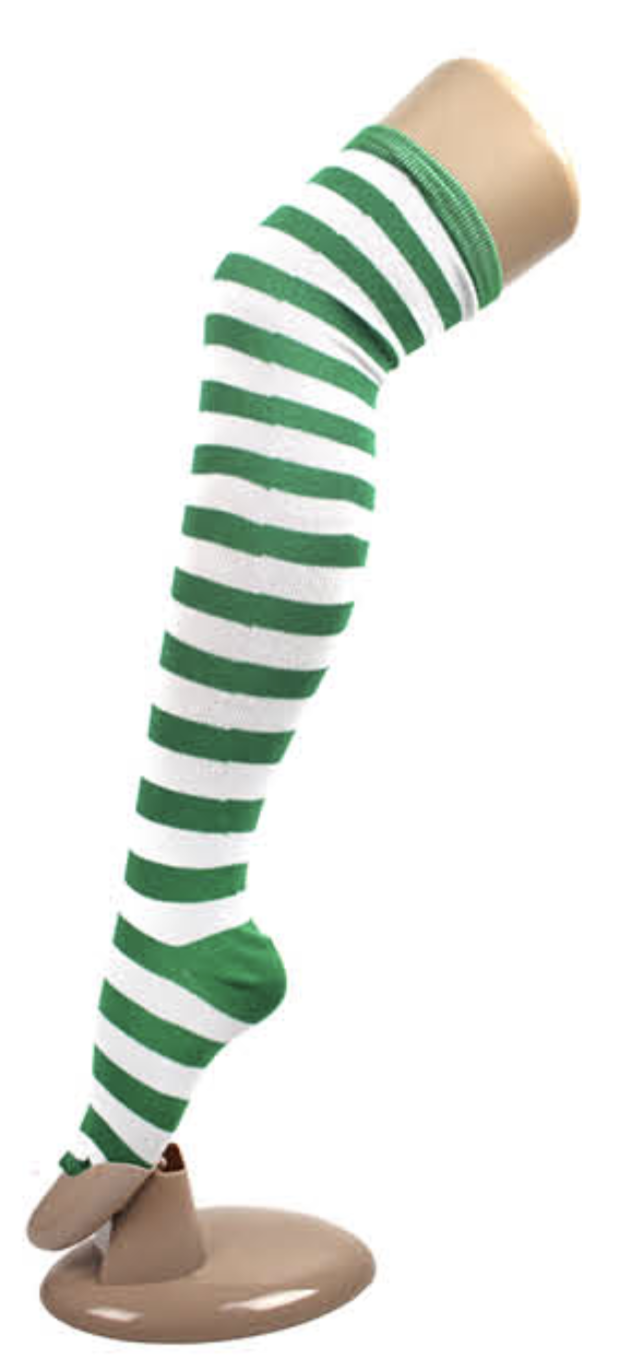 10x OVER THE KNEE SOCKS Plain Striped High Thigh Ladies Long Stocking BULK Price-16