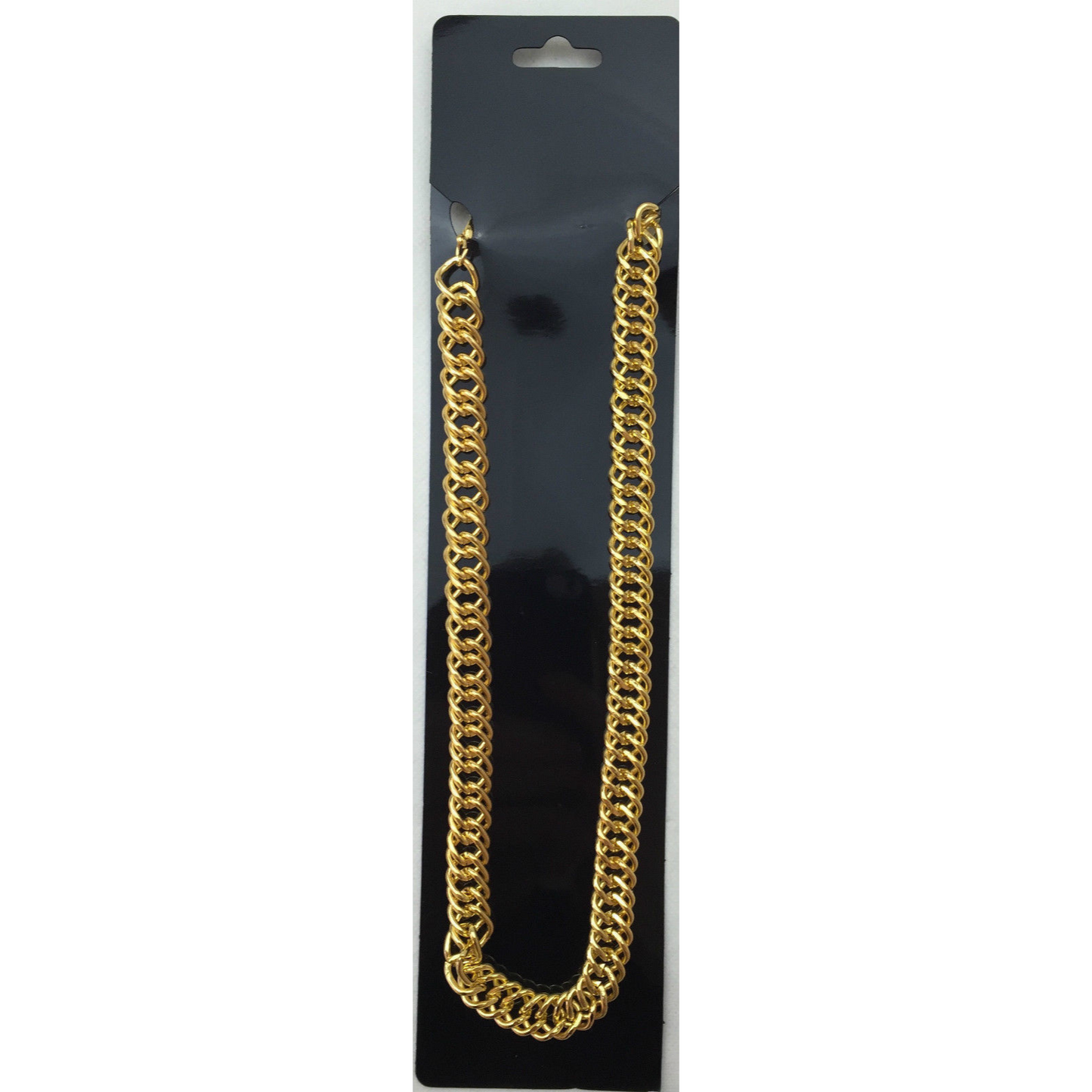 BIG NECKLACE 50cm Pimp Costume Party Fancy Dress Gangster Chain Jewellery - Silver-2