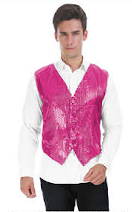 Mens Premium SEQUIN VEST Waistcoat Dance Costume Disco Sparkle Deluxe-9