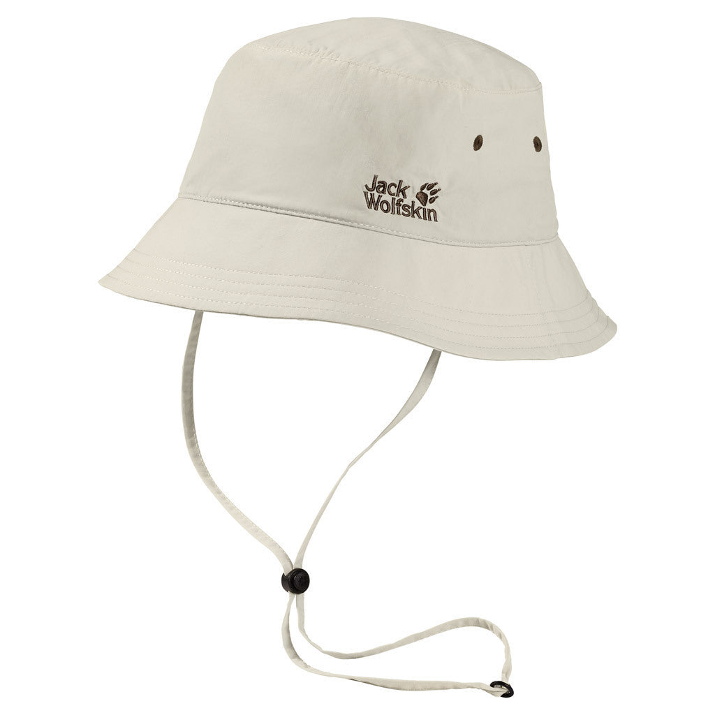 Jack Wolfskin Bucket Hat w Chin Strap Supplex Sun Hat Fishing Hiking UV Protection-6