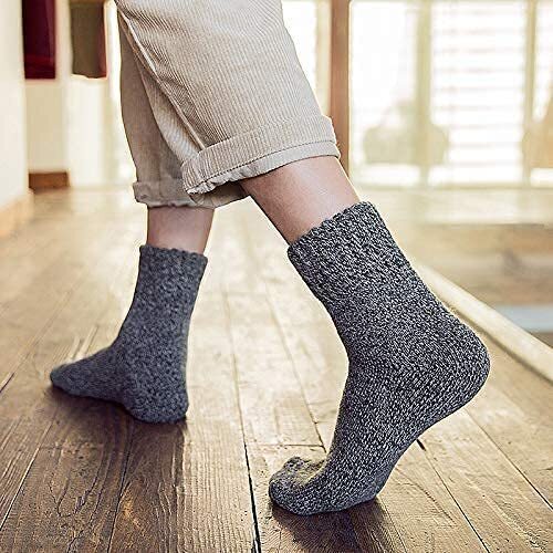 12x Womens Pairs Thick Wool Blend Work Socks Heavy Duty Outdoor Warm (EU37-EU41)-4