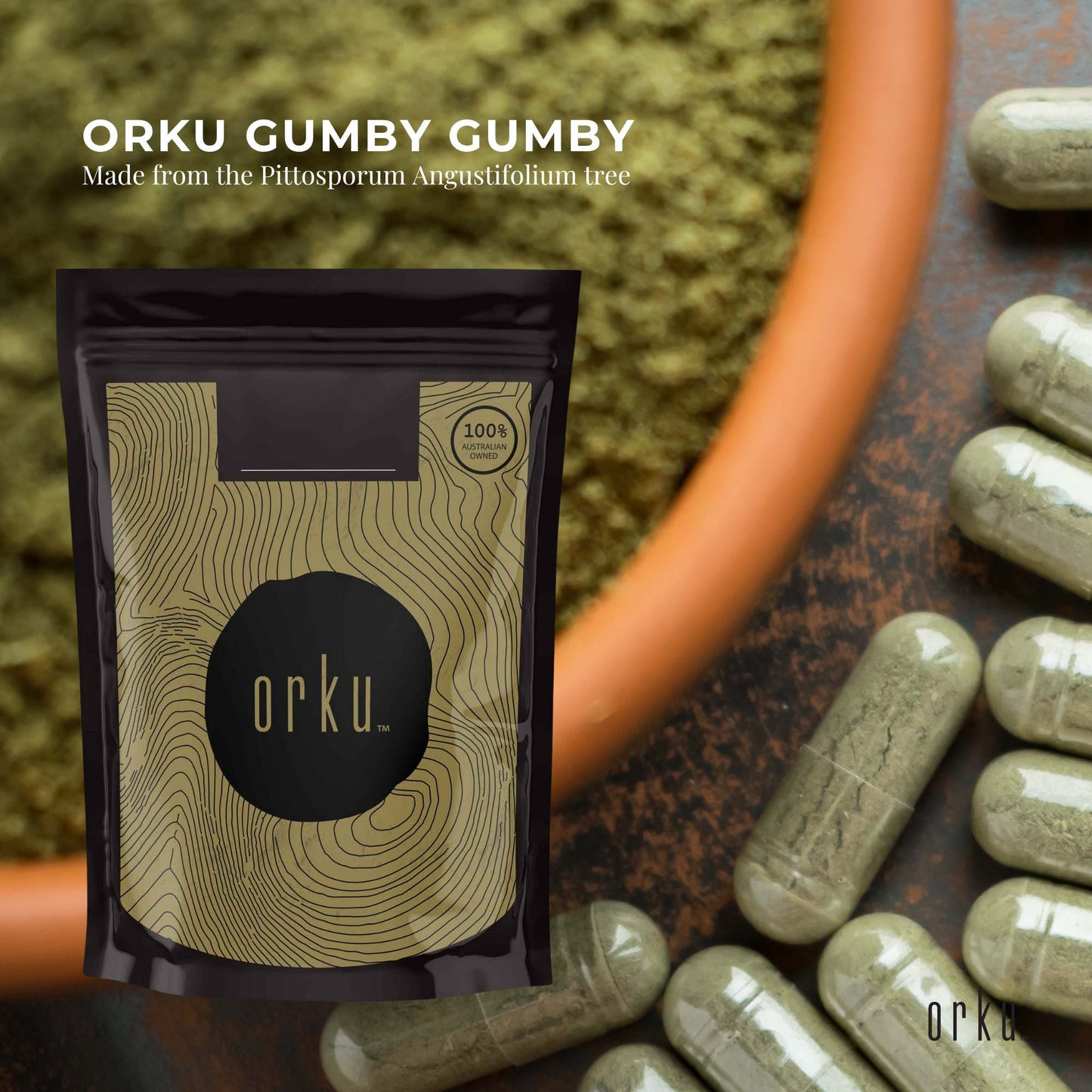 1Kg Gumby Gumby Pure Powder - Gumbi Aboriginal Plant Pittosporum Angustifolum-1