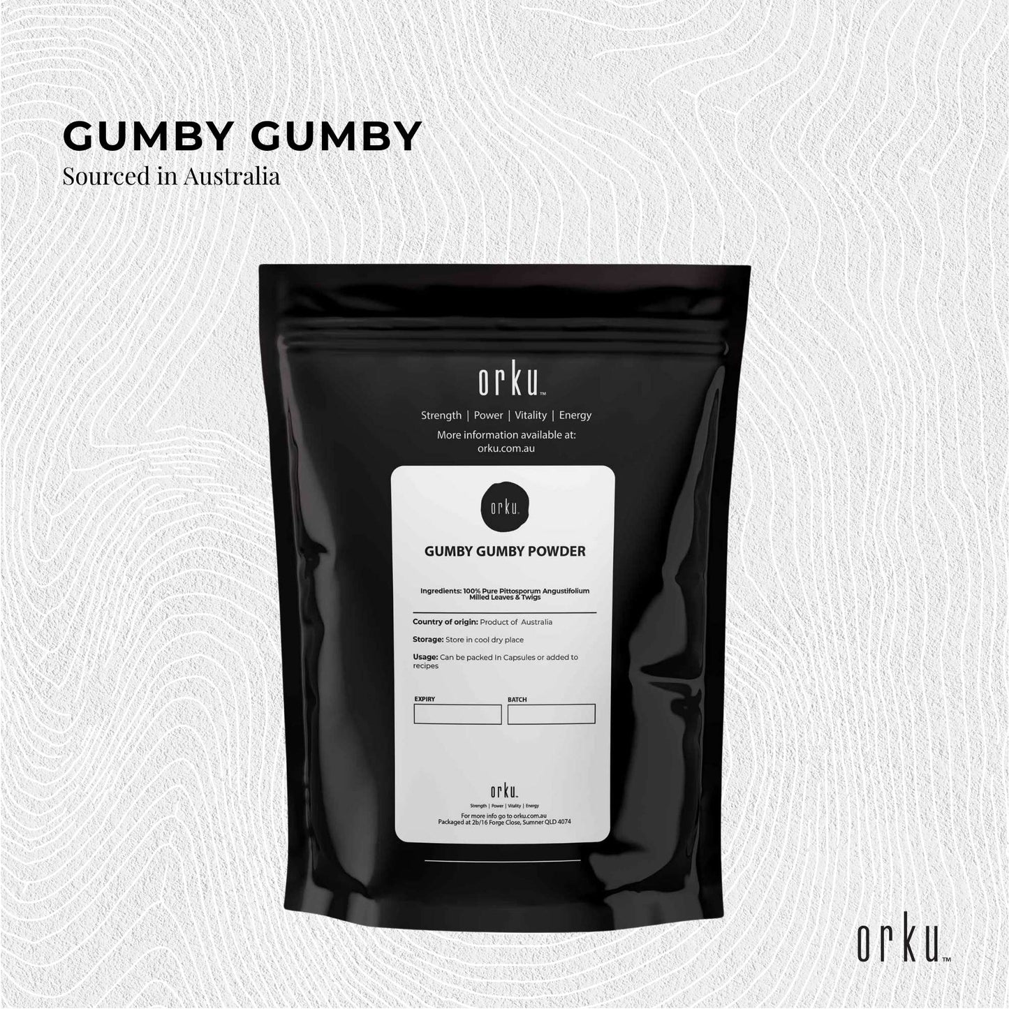 1Kg Gumby Gumby Pure Powder - Gumbi Aboriginal Plant Pittosporum Angustifolum-2