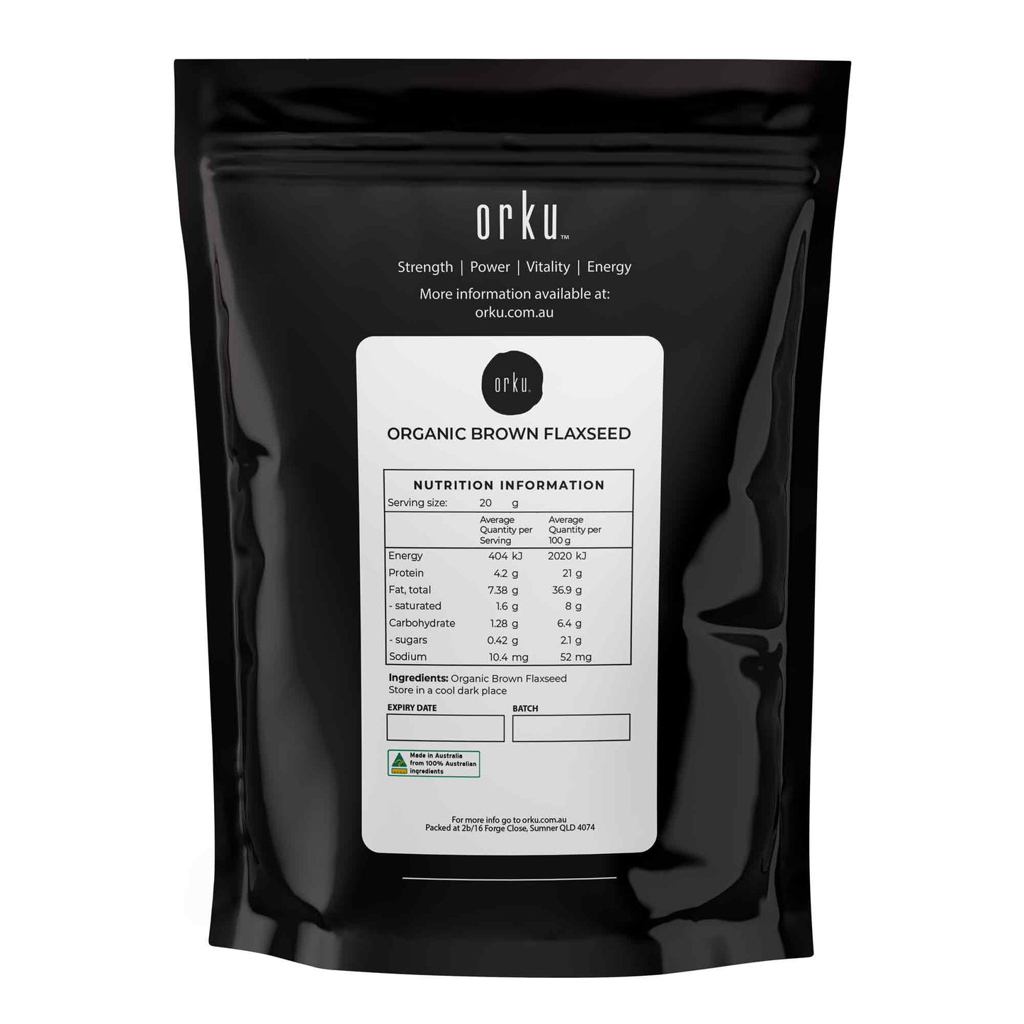 1Kg Organic Brown Linseed Flaxseed Whole Grain Flax Seed Non GMO Omega3 6 Fibre-2