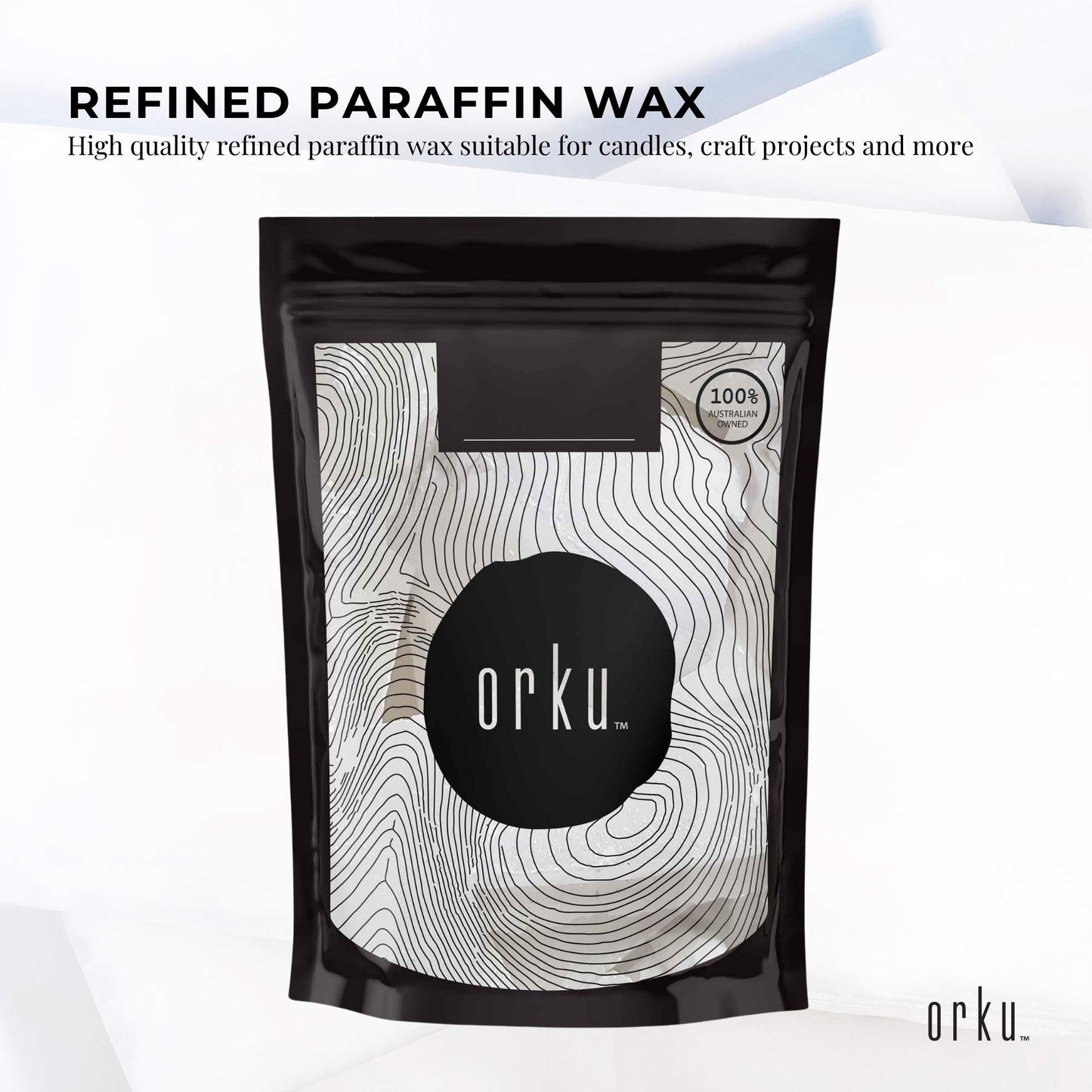 1Kg Paraffin Wax Blocks - Refined Hard Unscented Chunks 60/62 Candle Soap Making-2