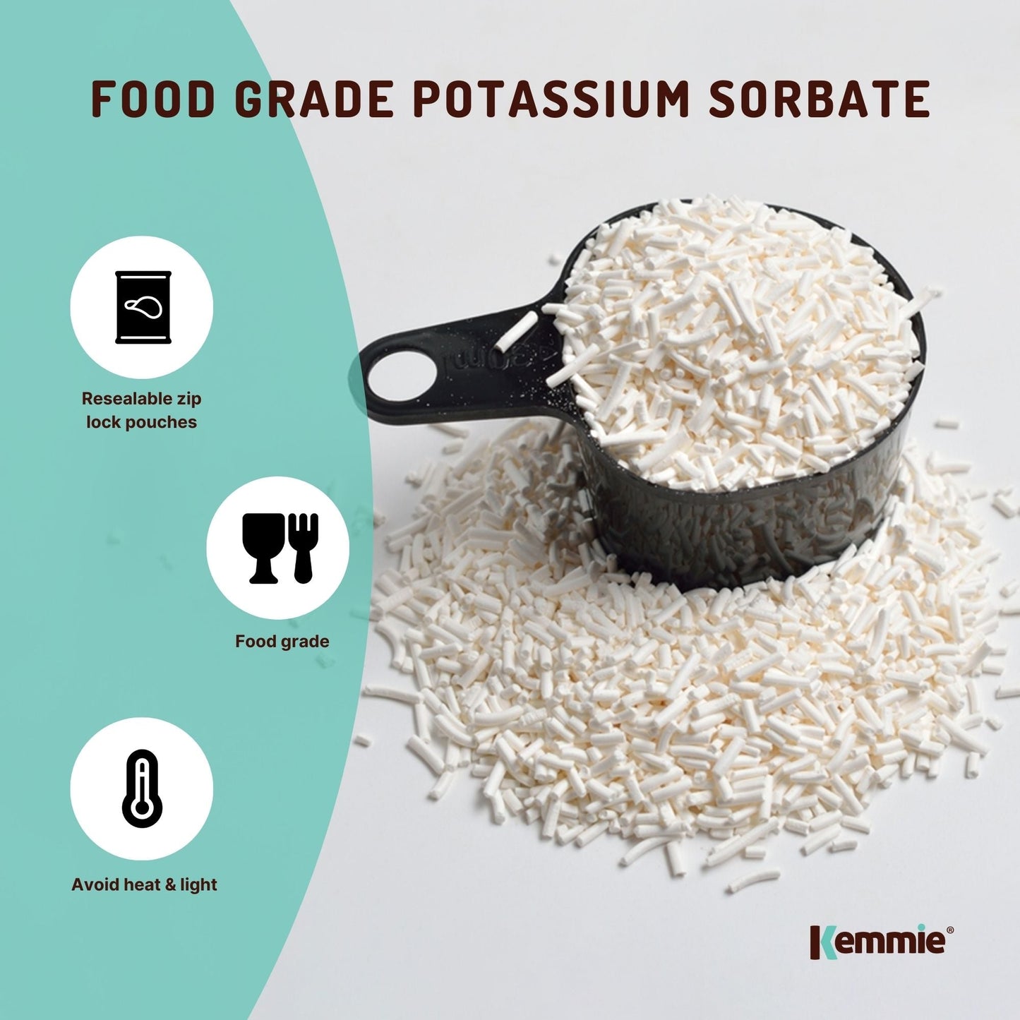 1Kg Potassium Sorbate Granules Food Grade Preservative Cosmetics Brew Skin E202-3