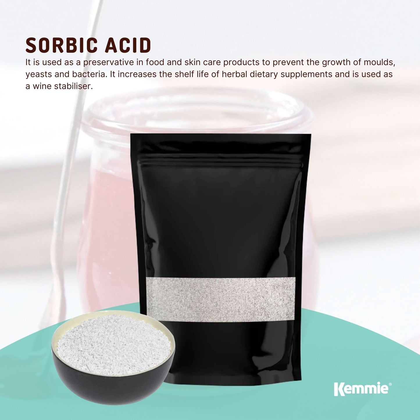 1Kg Potassium Sorbate Granules Food Grade Preservative Cosmetics Brew Skin E202-4